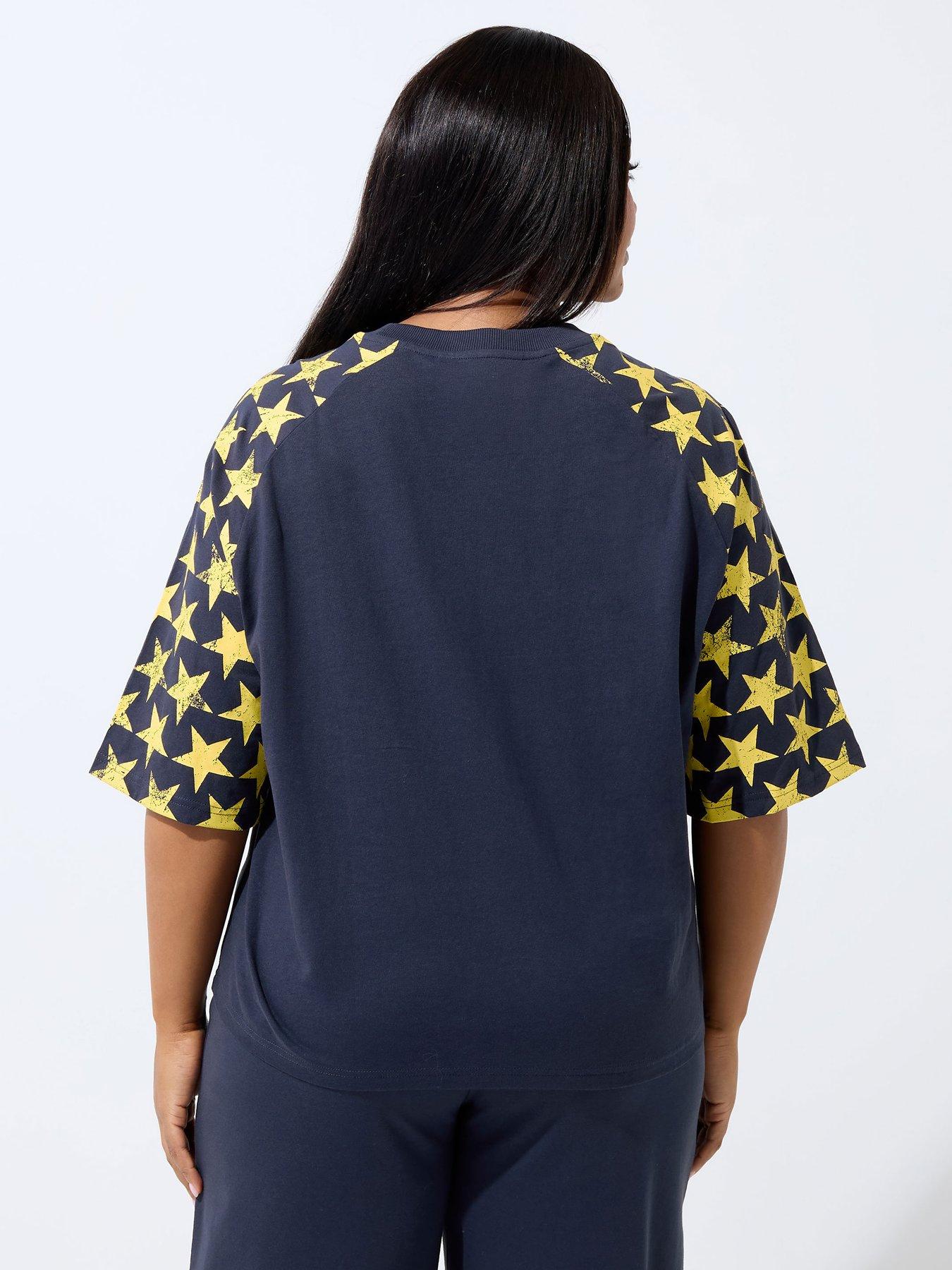 Image 2 of 5 of Yours Curve '86 Sport Star Raglan Top