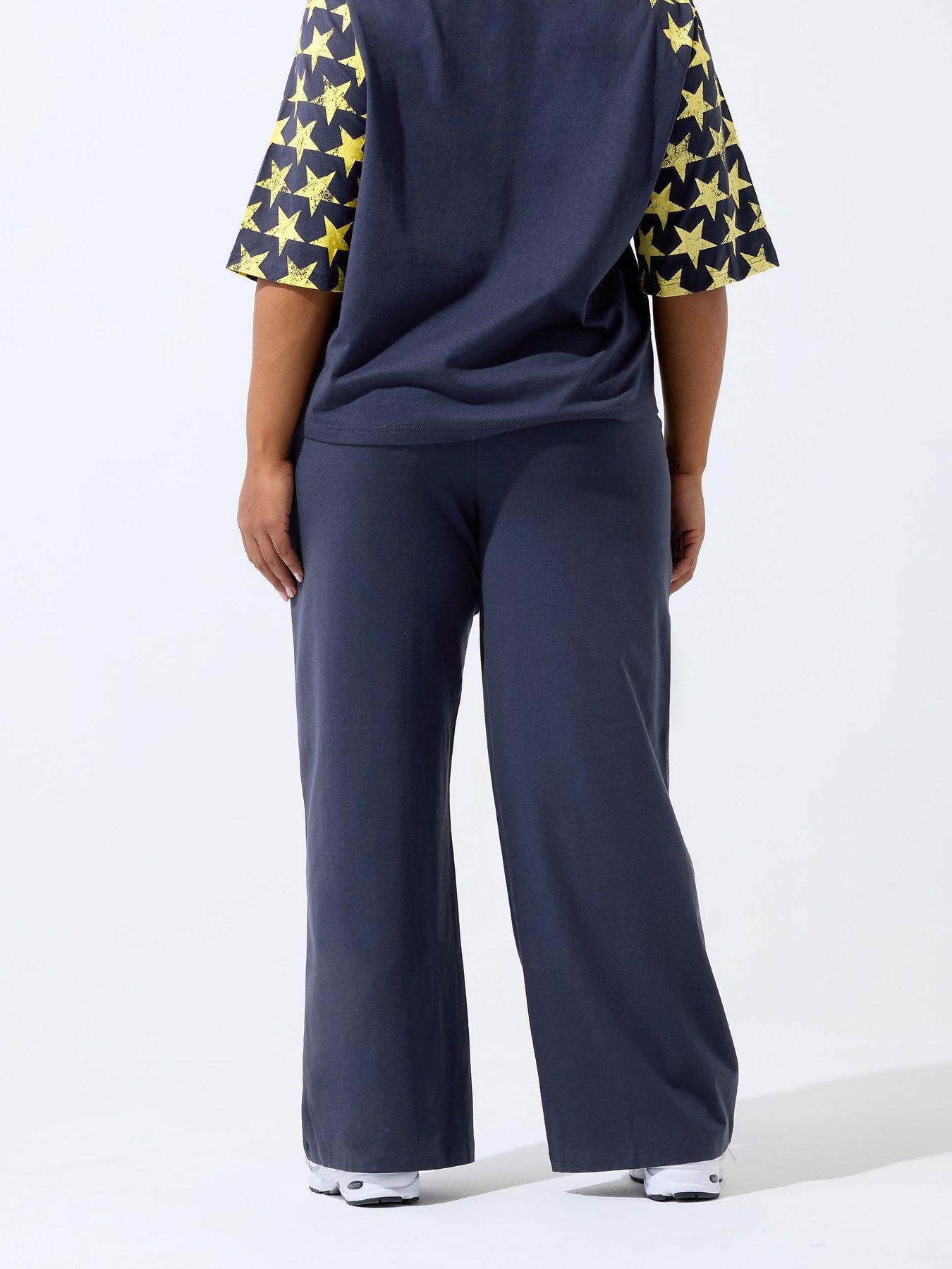 stillFront image of yours-curve-86-print-straight-leg-legging