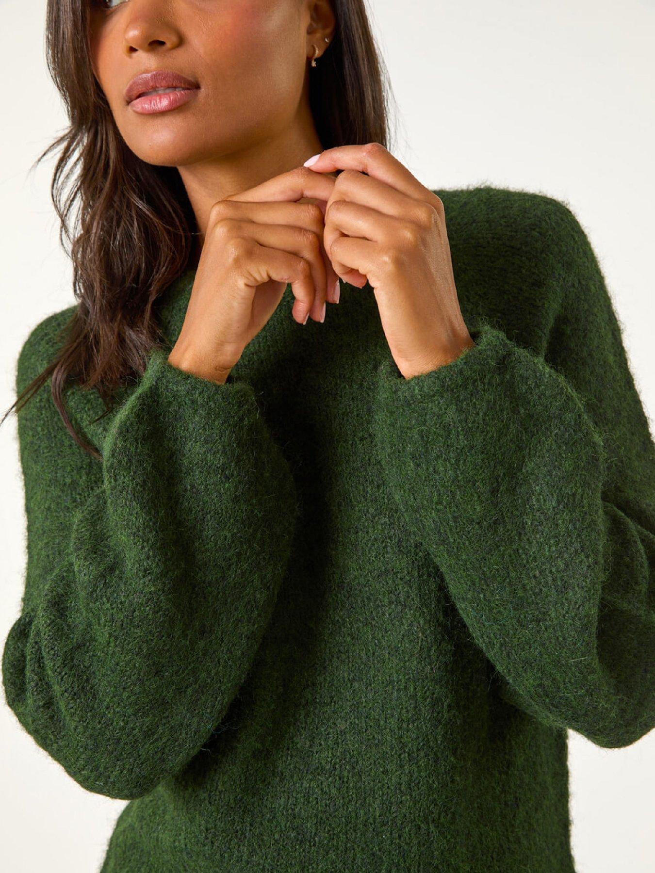 Image 5 of 5 of Roman Soft Knit Blouson Jumper - Khaki