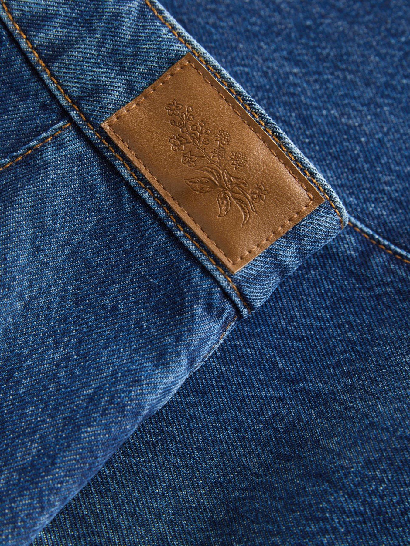  image of laura-ashley-button-up-front-jeans