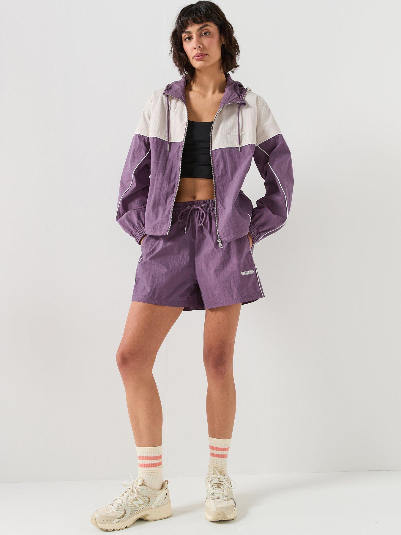  image of peach-fit-womens-poly-nylon-short-grey