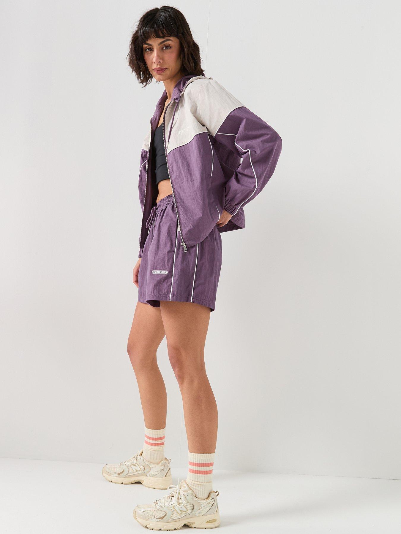  image of peach-fit-womens-poly-nylon-short-grey