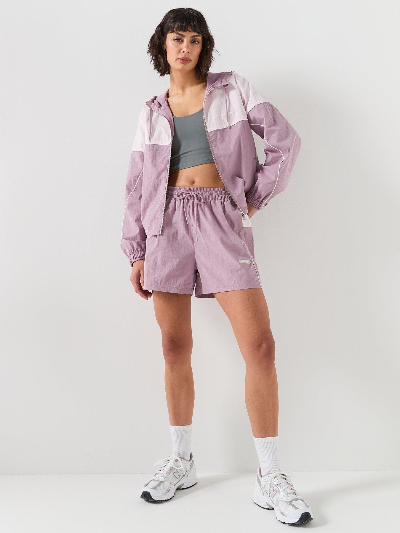 Image 5 of 6 of Peach Fit Womens Poly Nylon Shorts - Pink