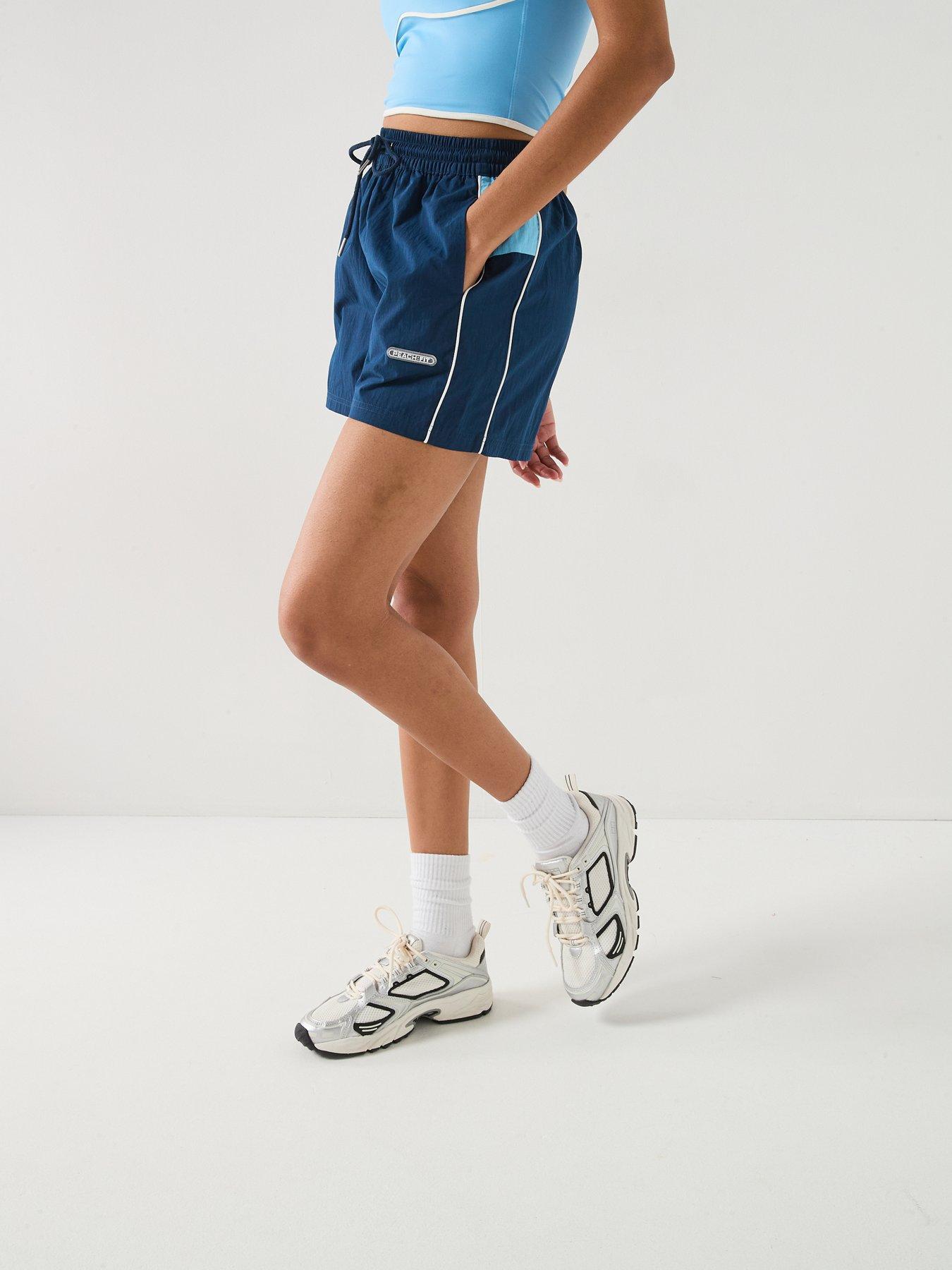 Image 5 of 6 of Peach Fit Womens Poly Nylon Short - Navy