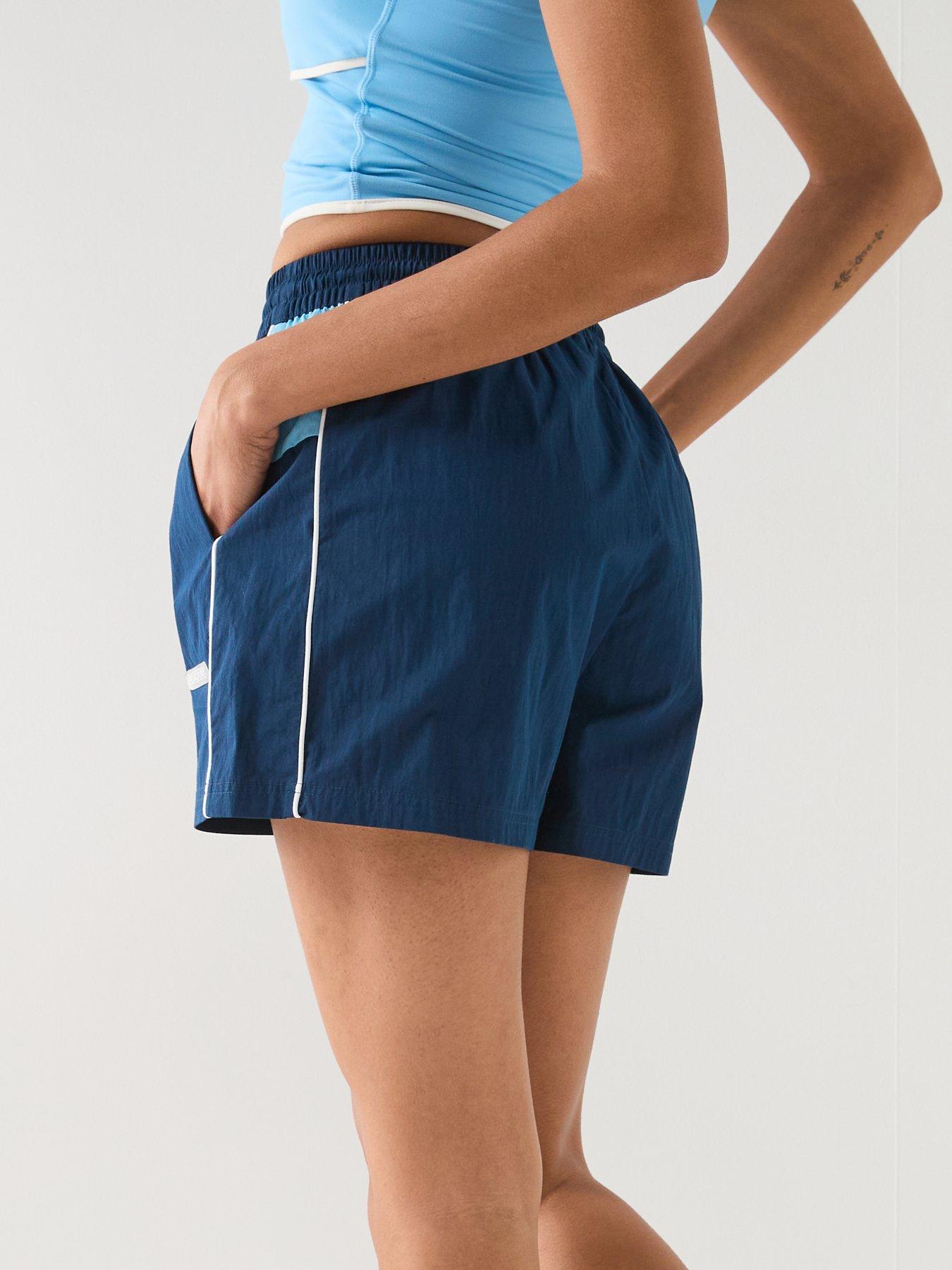 Image 6 of 6 of Peach Fit Womens Poly Nylon Short - Navy