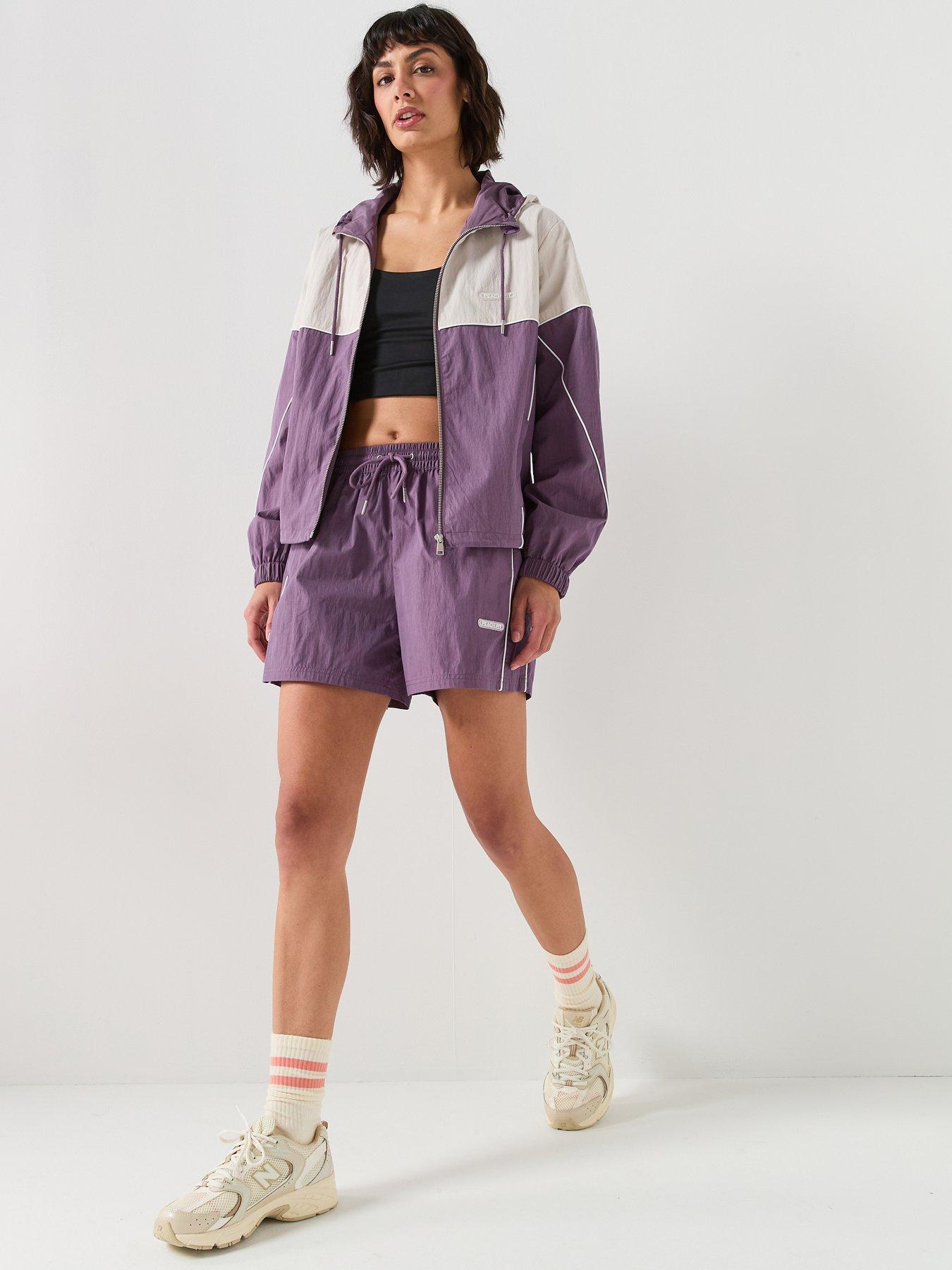  image of peach-fit-womens-poly-nylon-tracktop-grey