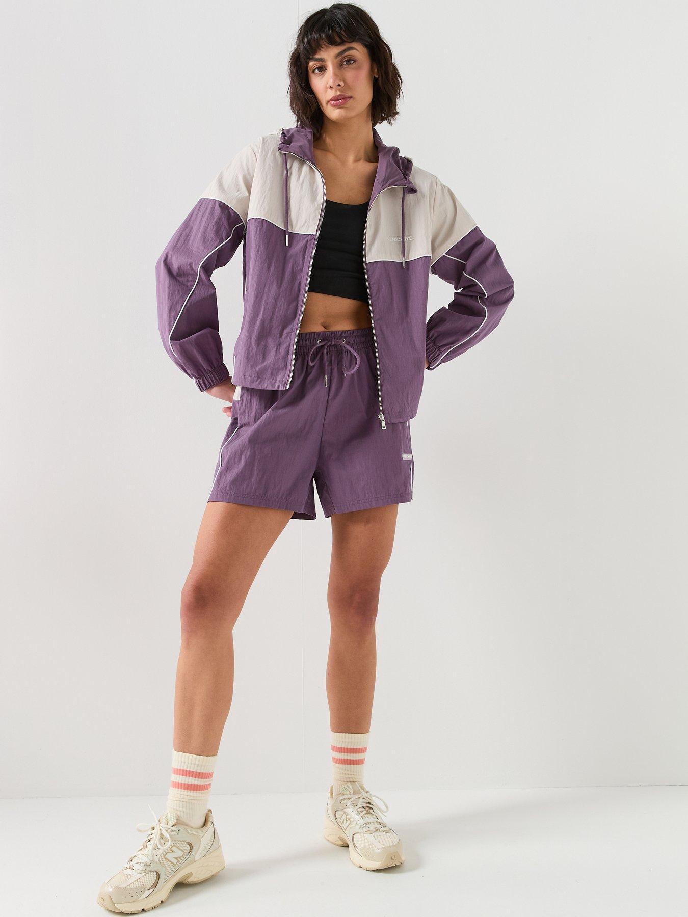  image of peach-fit-womens-poly-nylon-tracktop-grey