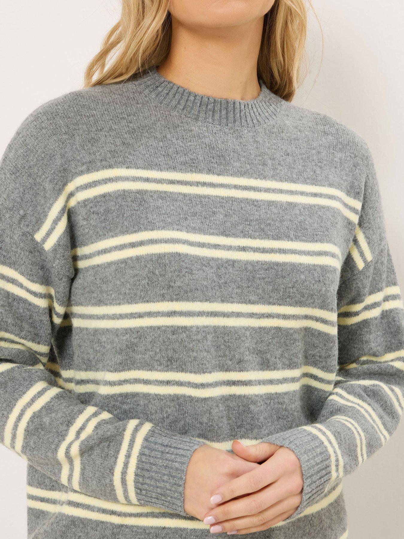 Image 4 of 5 of Long Tall Sally Stripe Jumper - Grey
