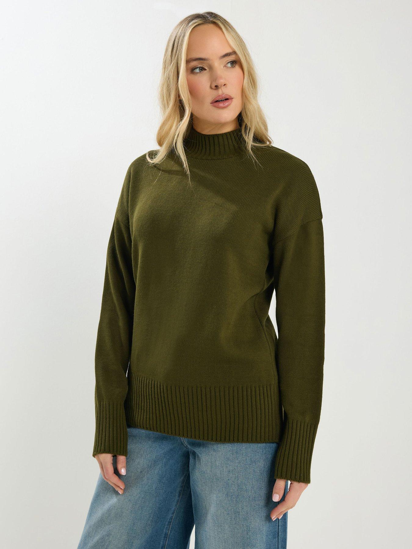 Image 1 of 4 of Long Tall Sally Turtle Neck Jumper - Green