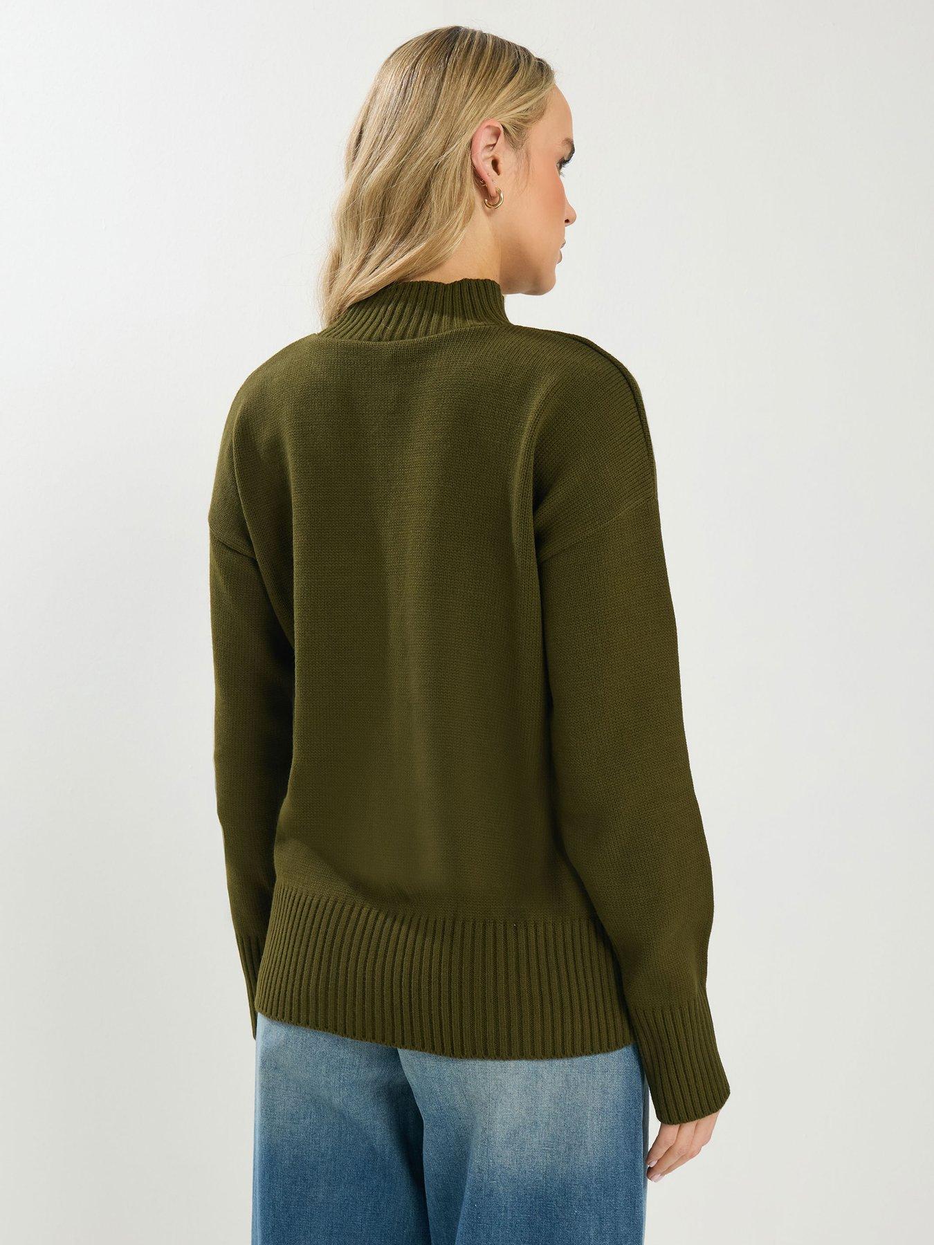 Image 2 of 4 of Long Tall Sally Turtle Neck Jumper - Green