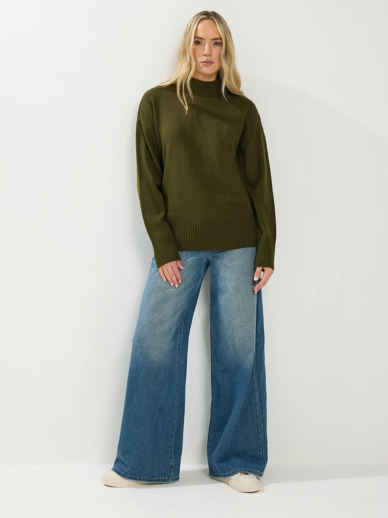 Image 3 of 4 of Long Tall Sally Turtle Neck Jumper - Green
