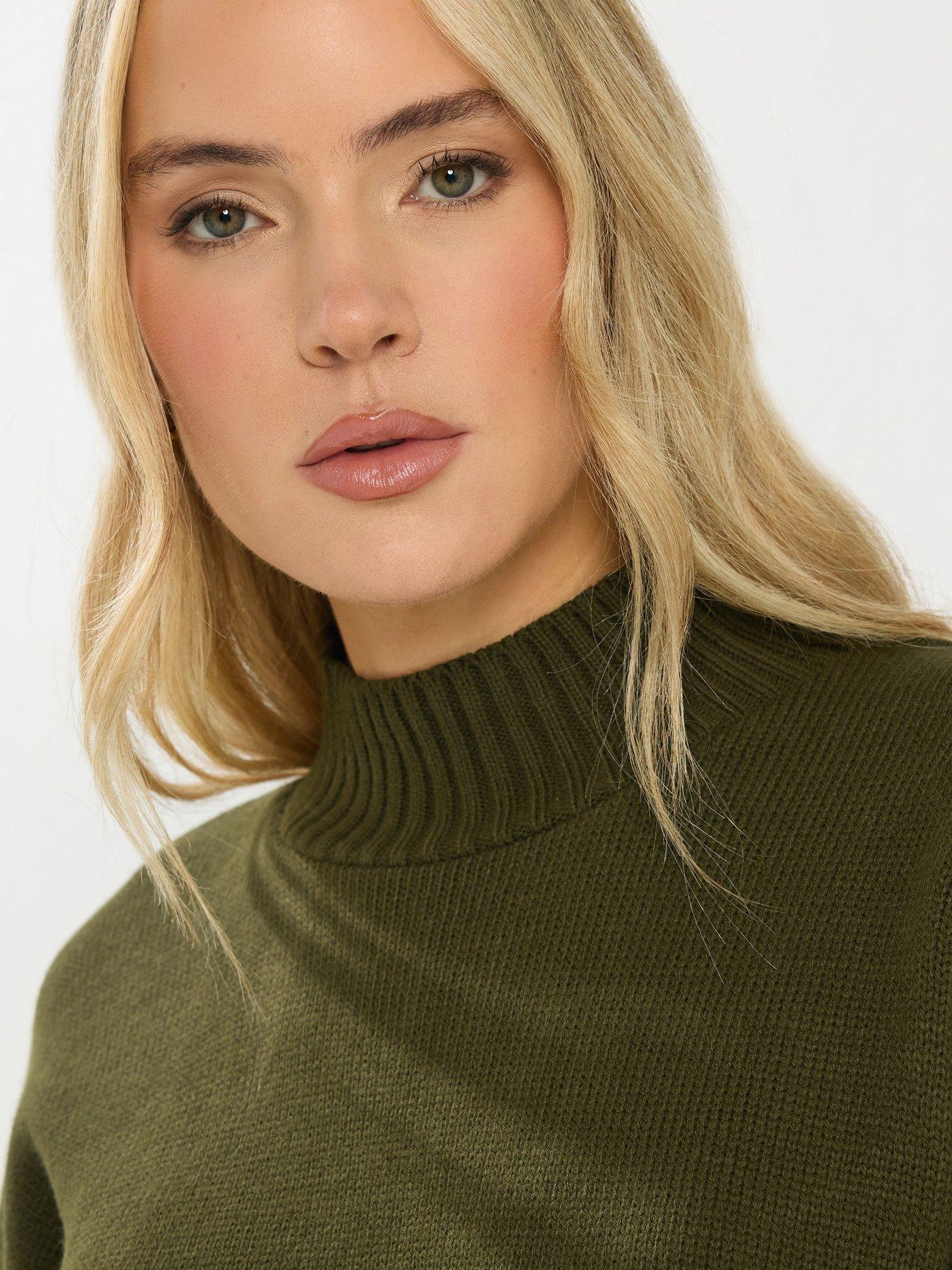 Image 4 of 4 of Long Tall Sally Turtle Neck Jumper - Green