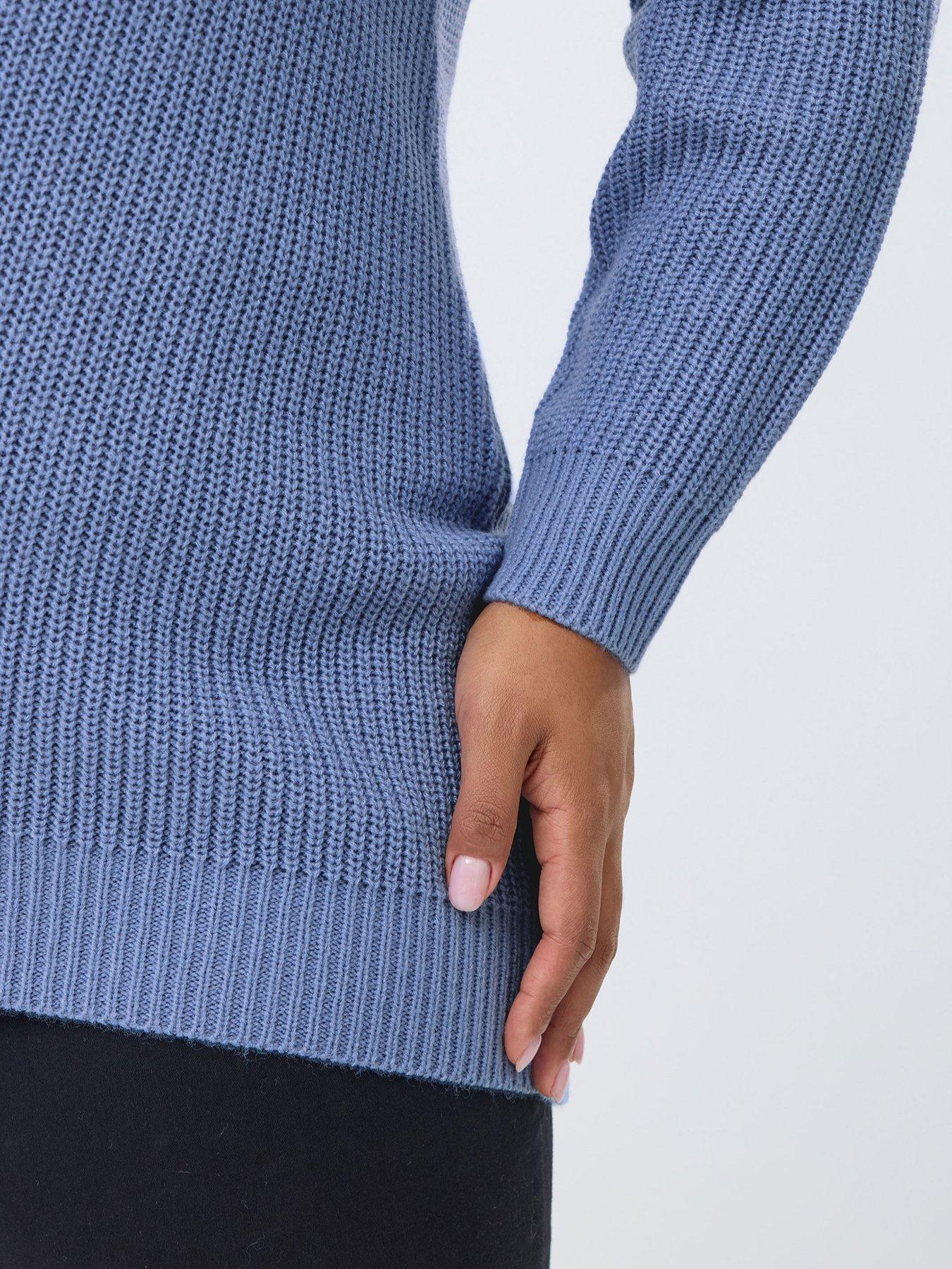 Image 4 of 5 of Yours Curve Essential Jumper - Blue