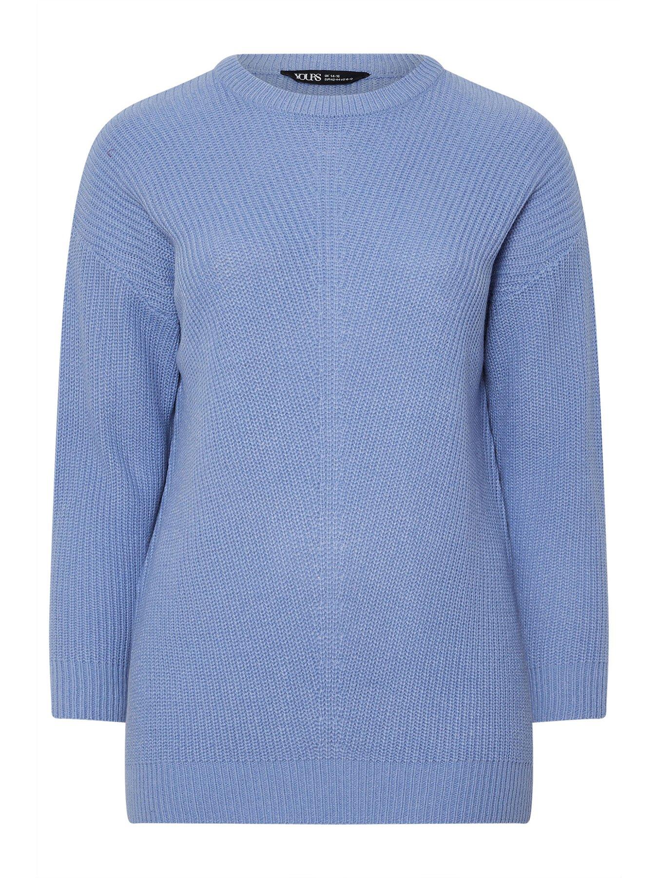 Image 5 of 5 of Yours Curve Essential Jumper - Blue