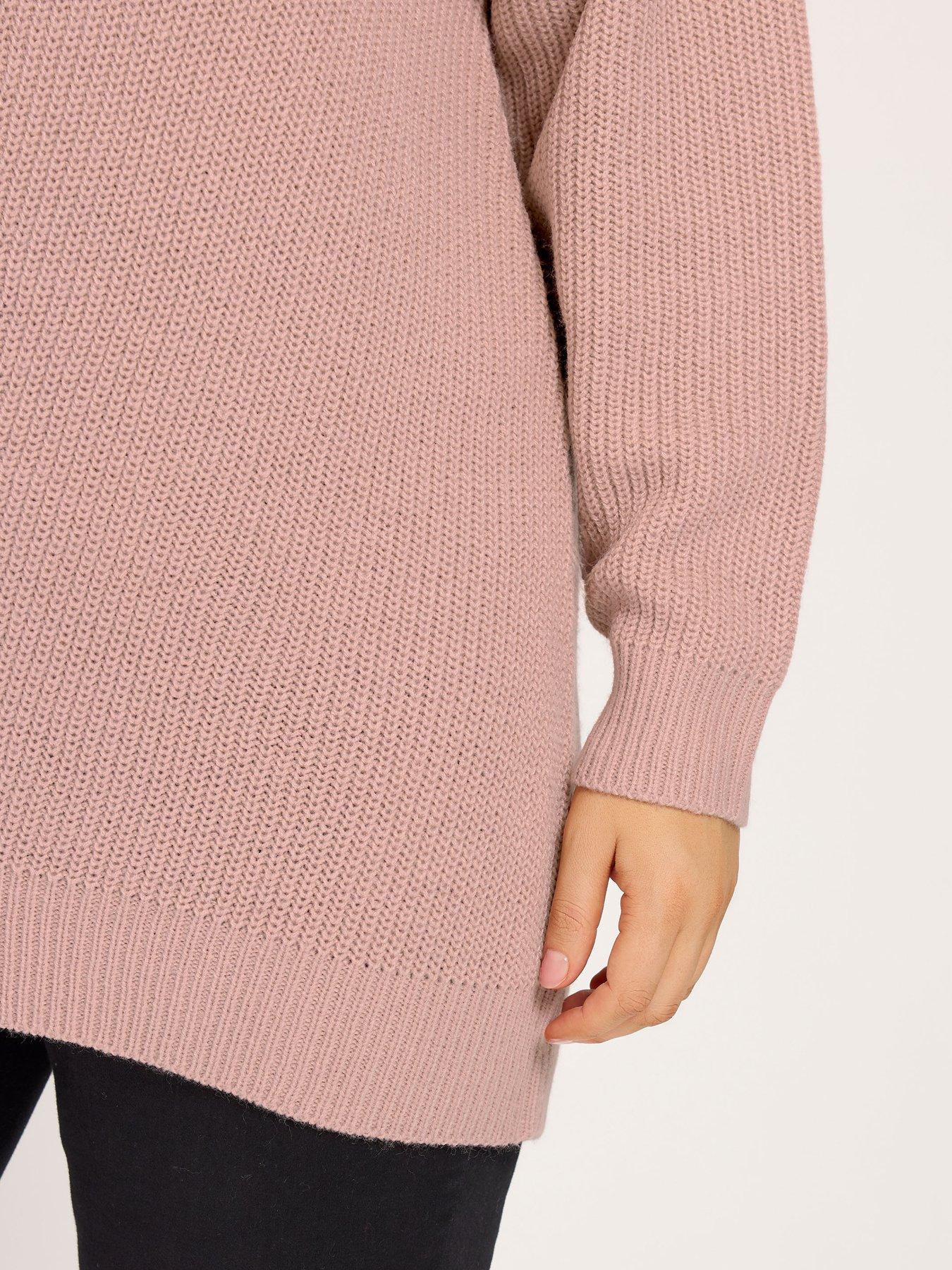 Image 4 of 5 of Yours Curve Essential Jumper - Pink