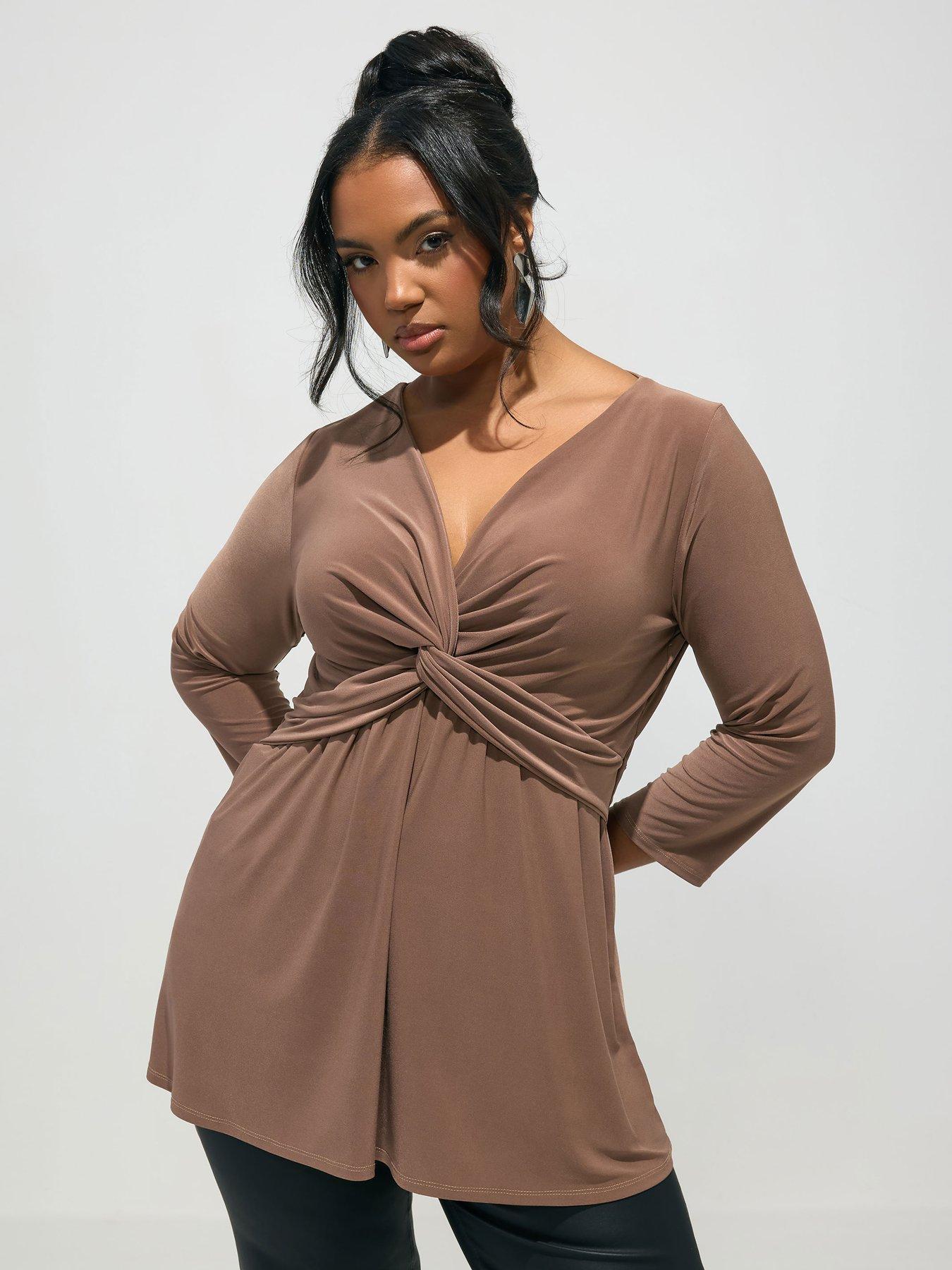 Image 1 of 5 of Yours Curve Knot Front Top