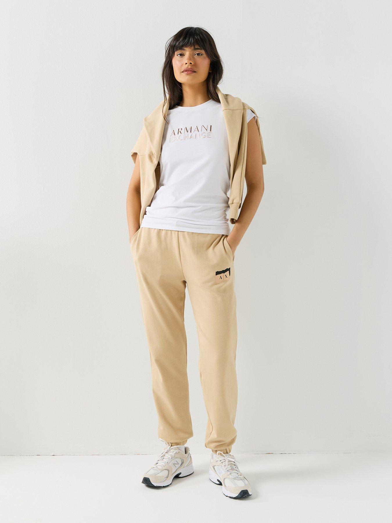  image of armani-exchange-jogger-trouser-beige