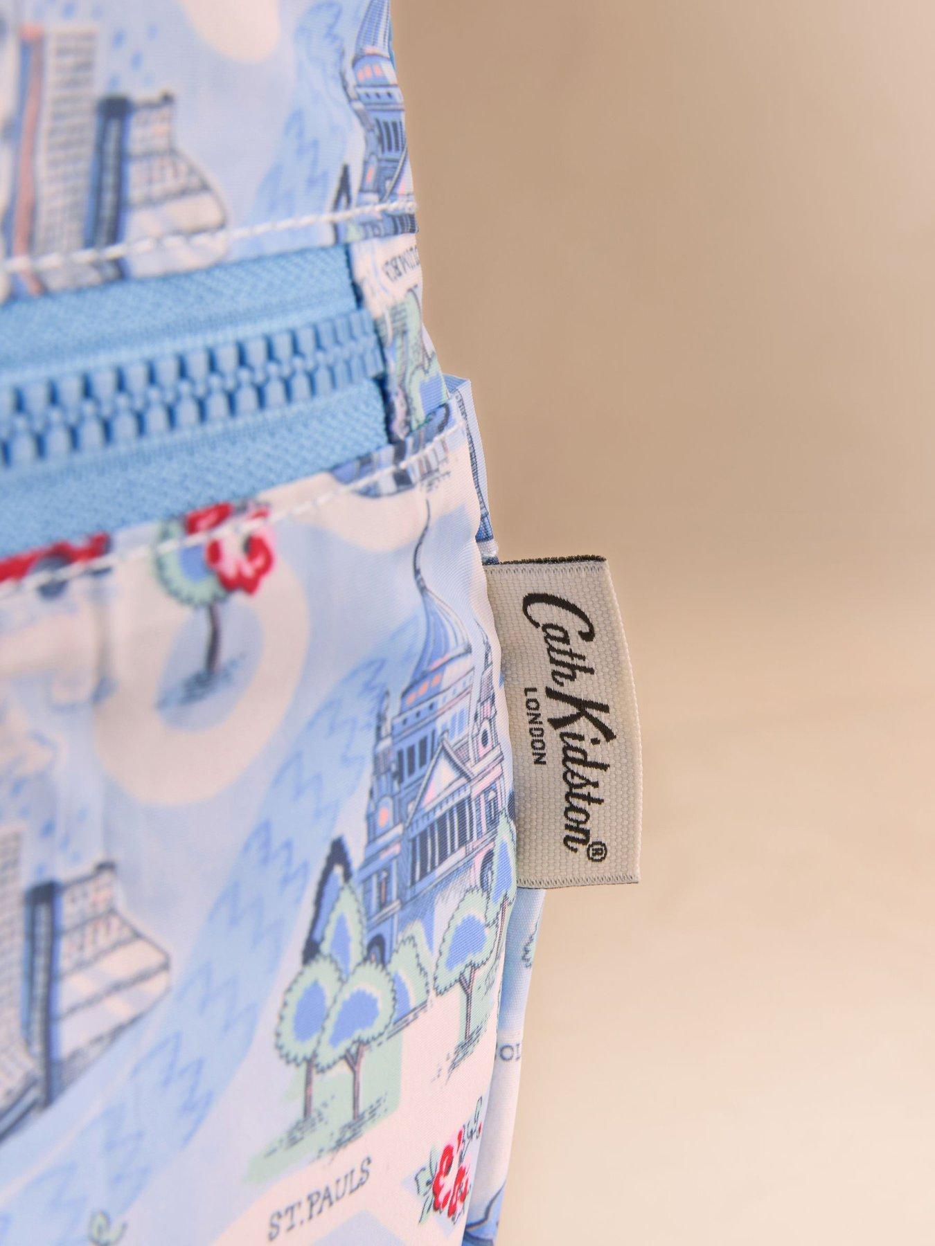  image of cath-kidston-foldaway-backpack-london-town-print-blue