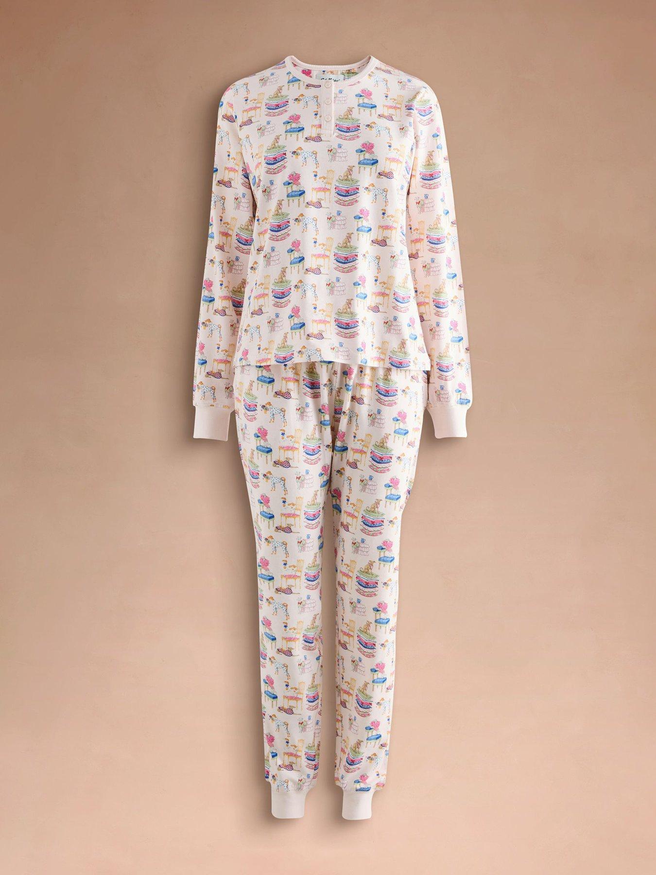 Cath Kidston Jersey Pyjama Fancy Dogs Print - Pink