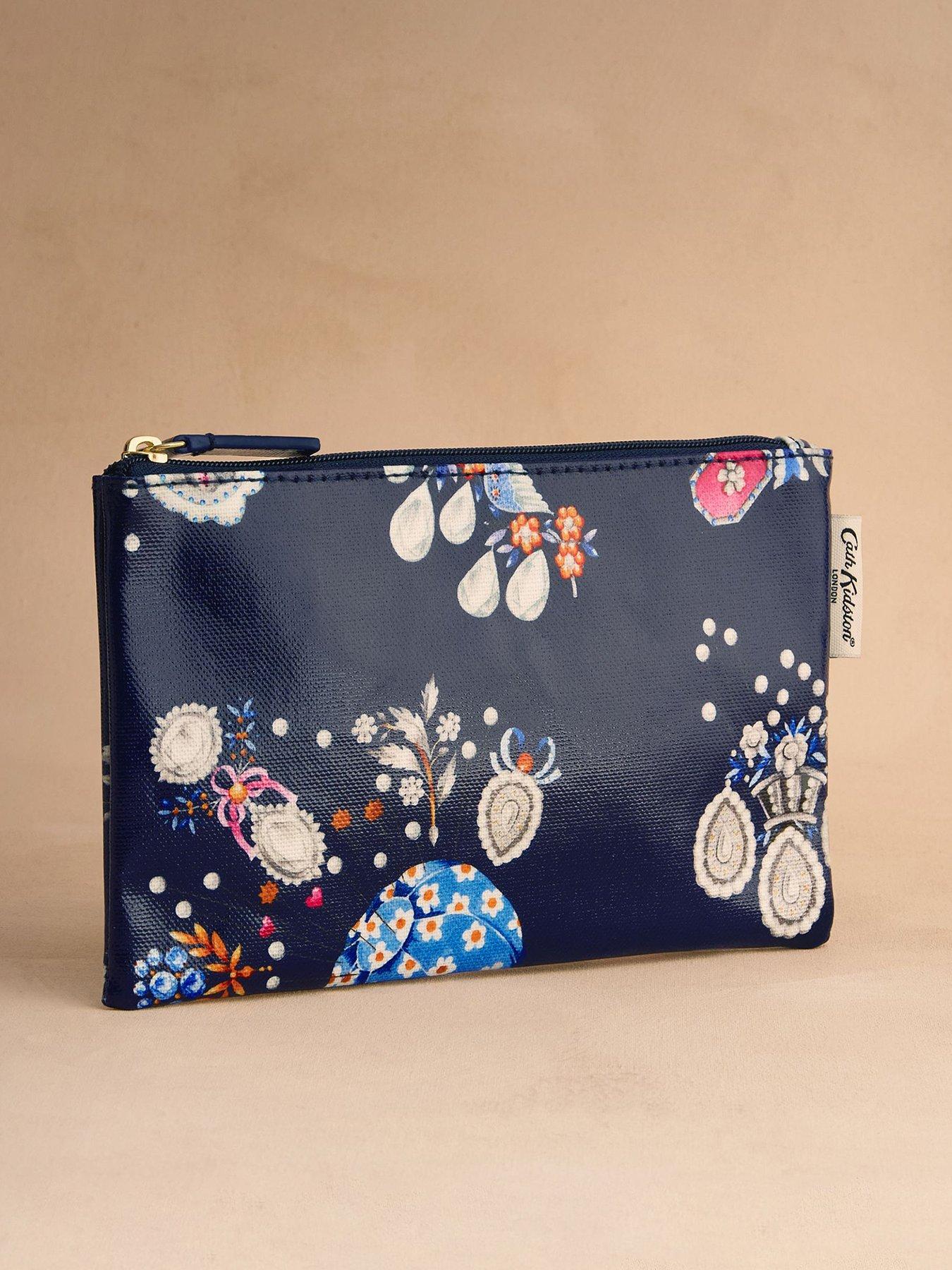 Cath Kidston Zipped Purse Little Treasures Print - Navy