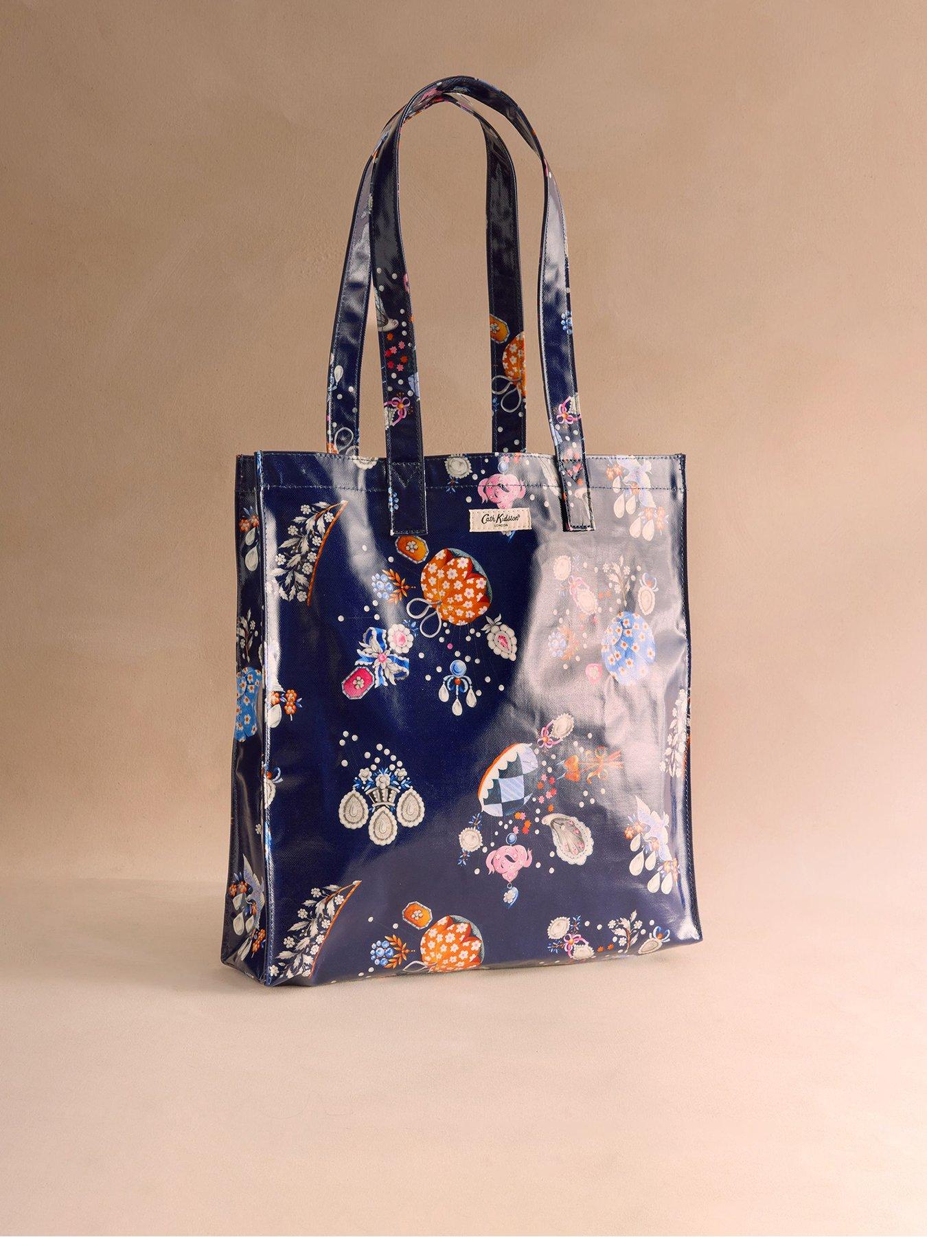 Cath Kidston Large Bookbag Little Treasures Print - Navy