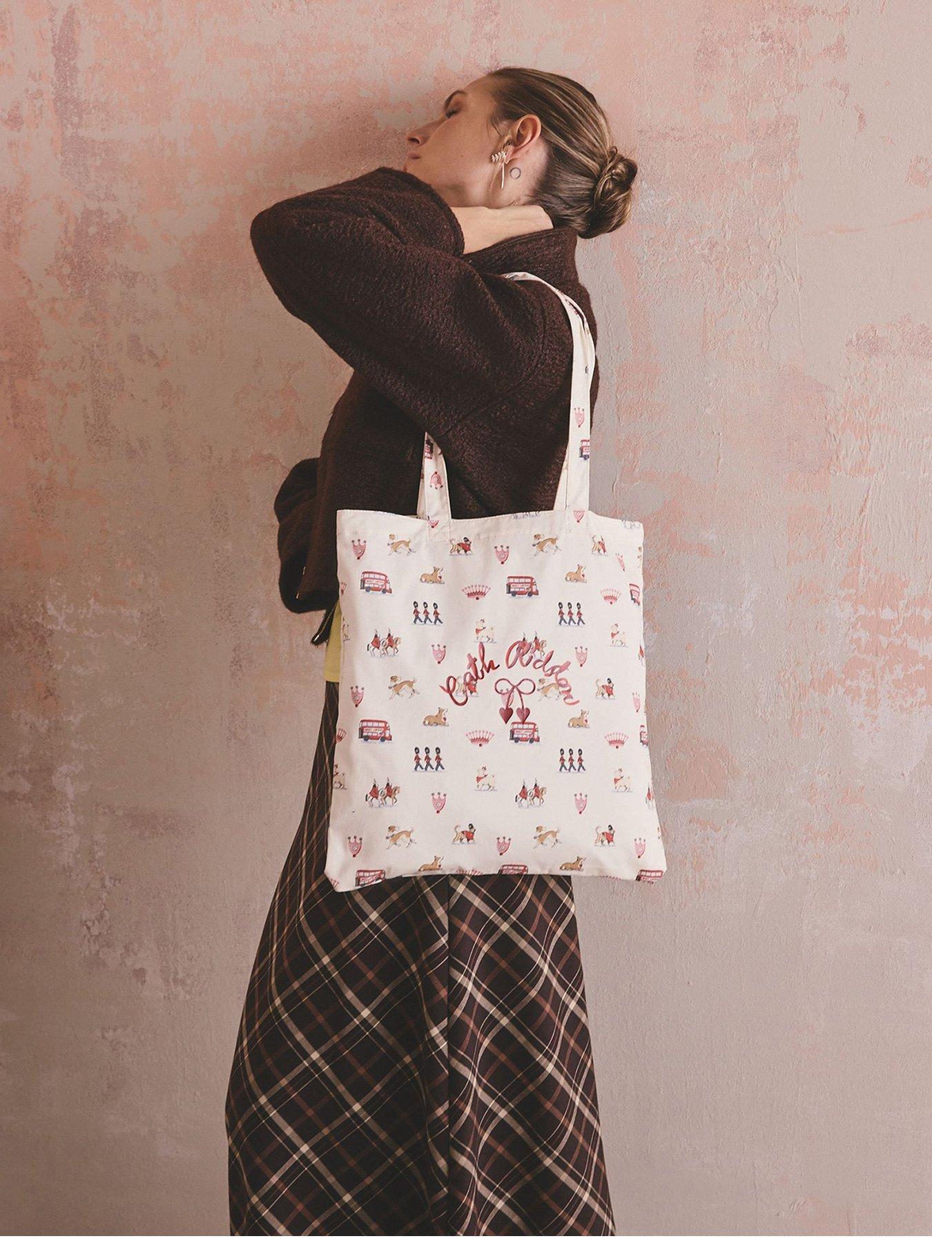 Image 1 of 5 of Cath Kidston Easy Bookbag London Town Print - Cream