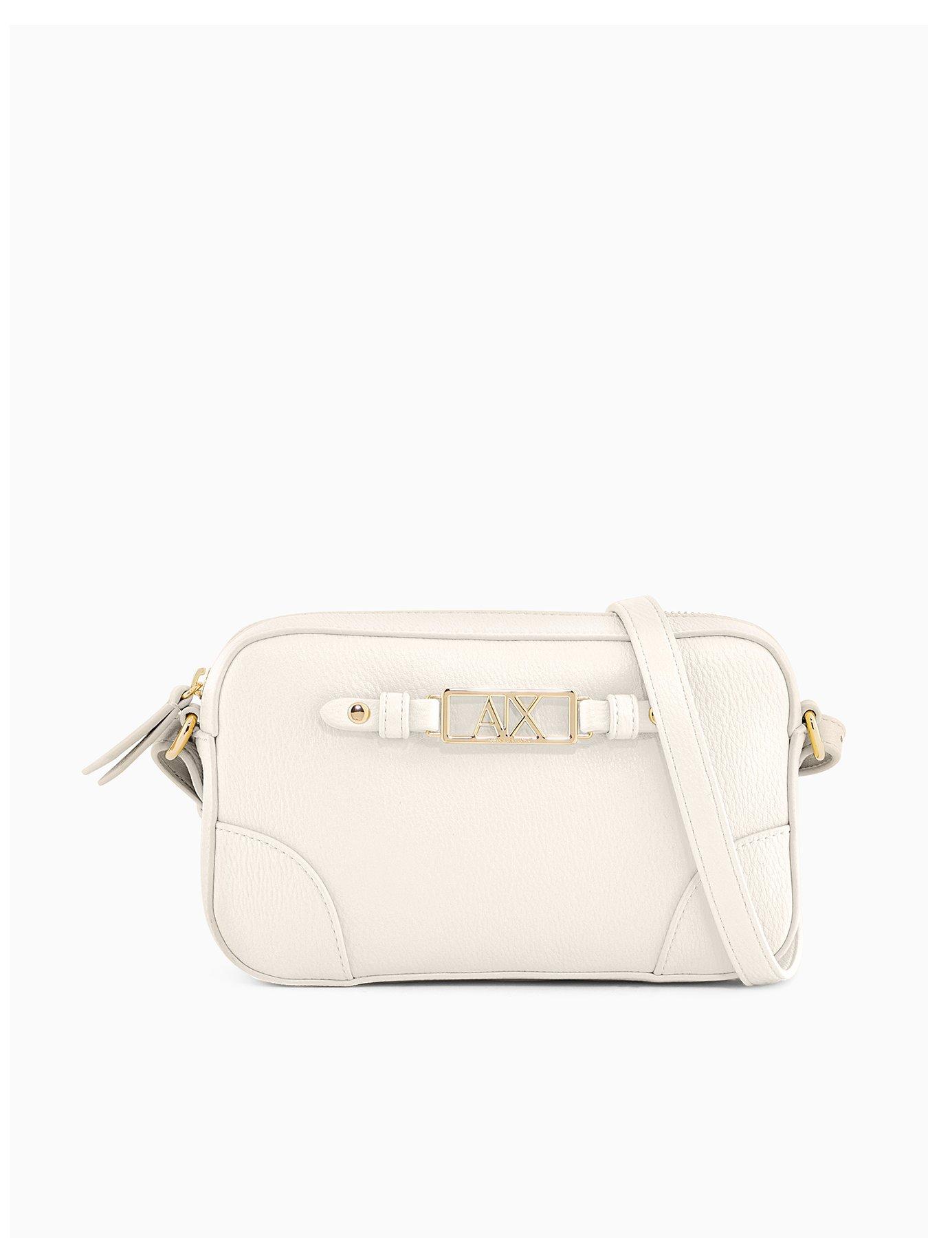 Armani Exchange Polly Camera Case Bag - White