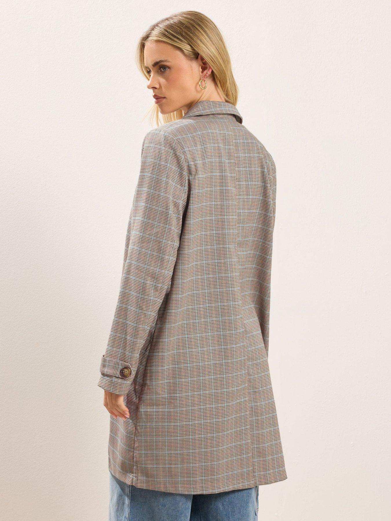 Image 2 of 5 of PixieGirl Petite Duster Check Car Coat
