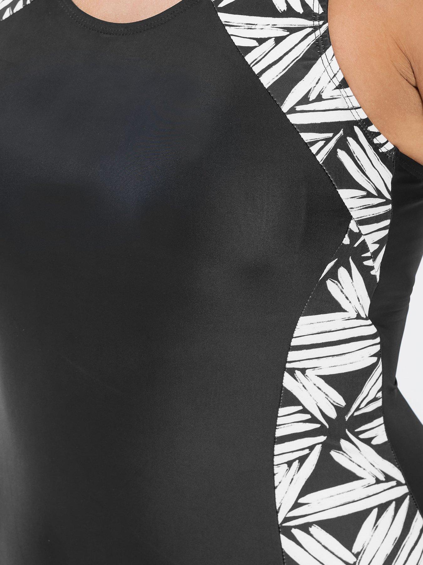 Image 5 of 6 of Yours Curve Geometric Active Swimsuit