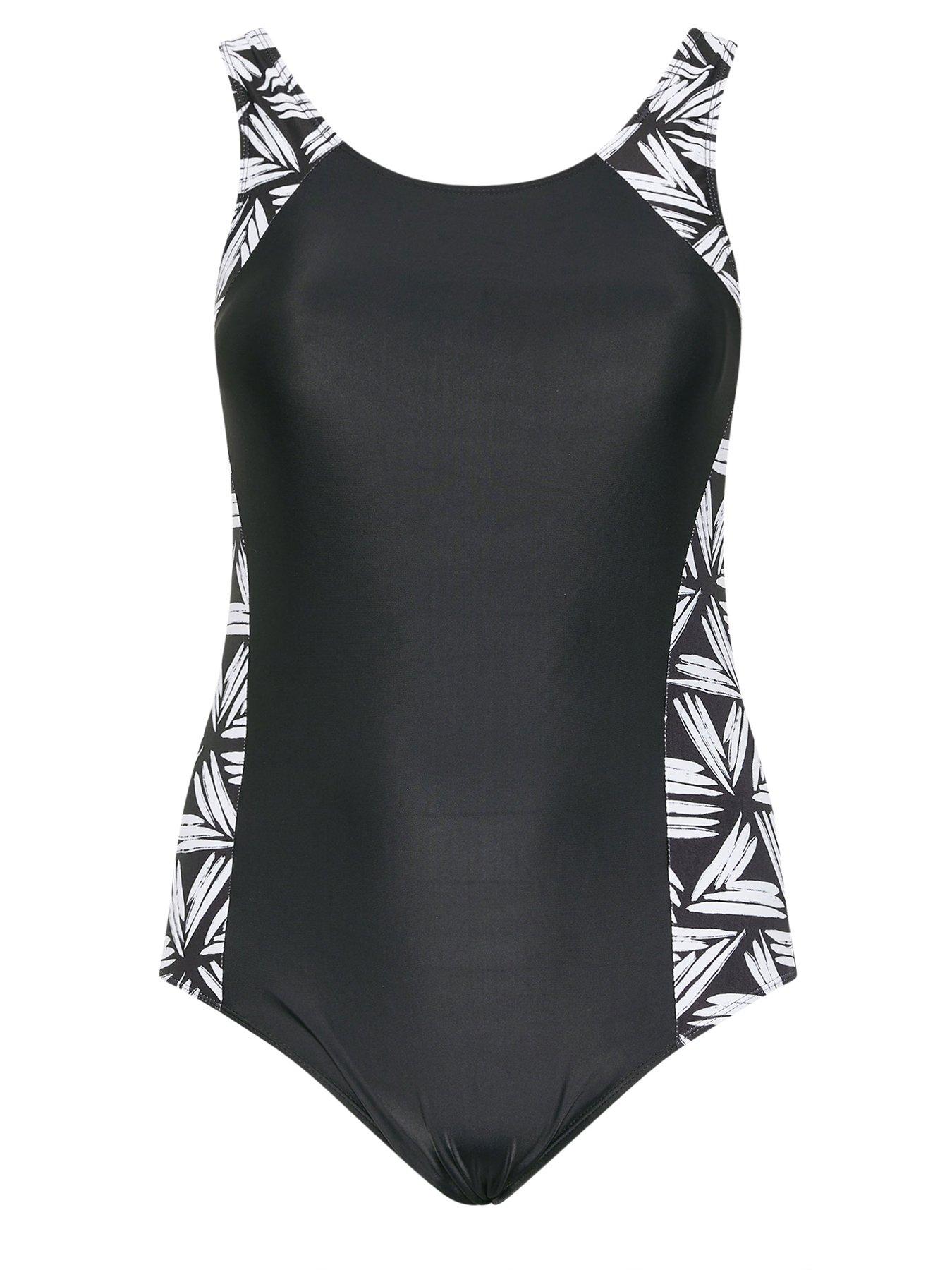 Image 6 of 6 of Yours Curve Geometric Active Swimsuit