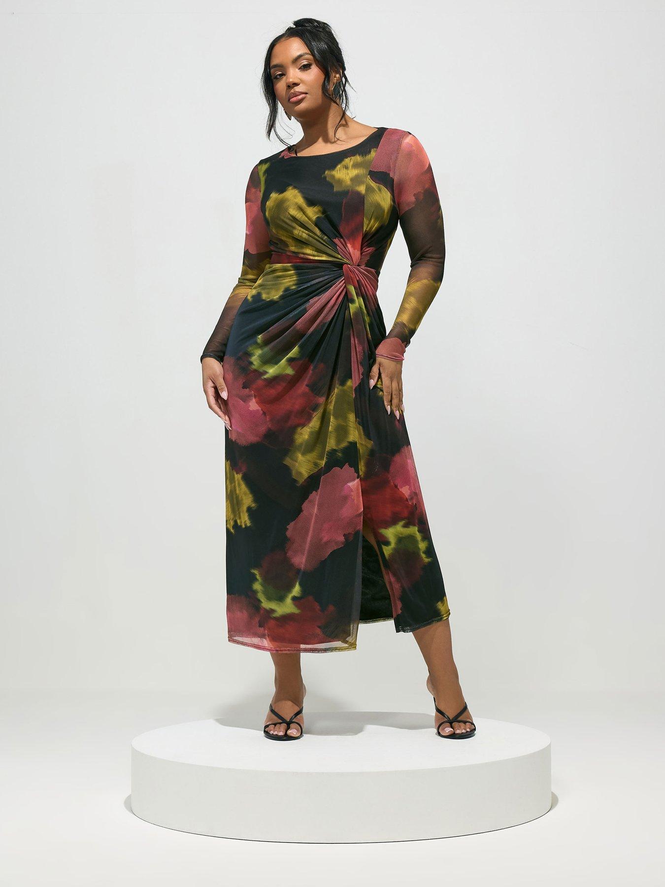  image of yours-curve-side-knot-dress