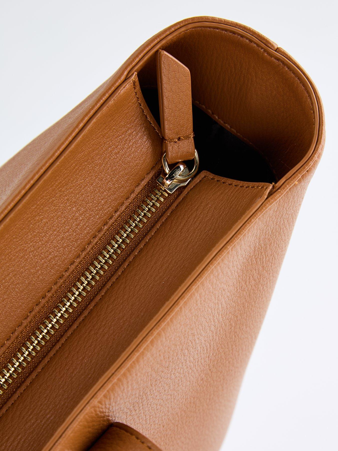 Image 4 of 6 of Armani Exchange Polly Shopping Bag - Brown