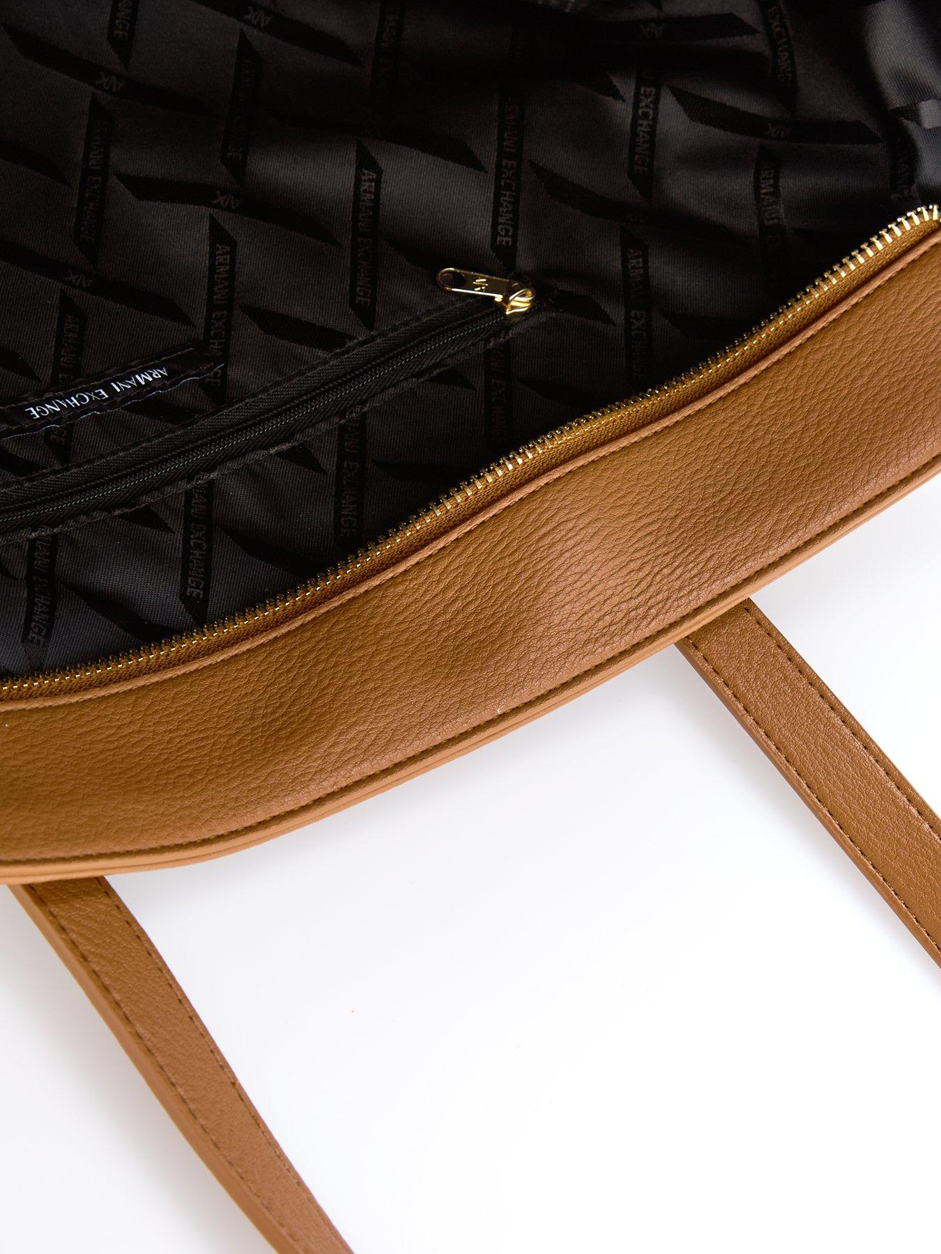 Image 6 of 6 of Armani Exchange Polly Shopping Bag - Brown