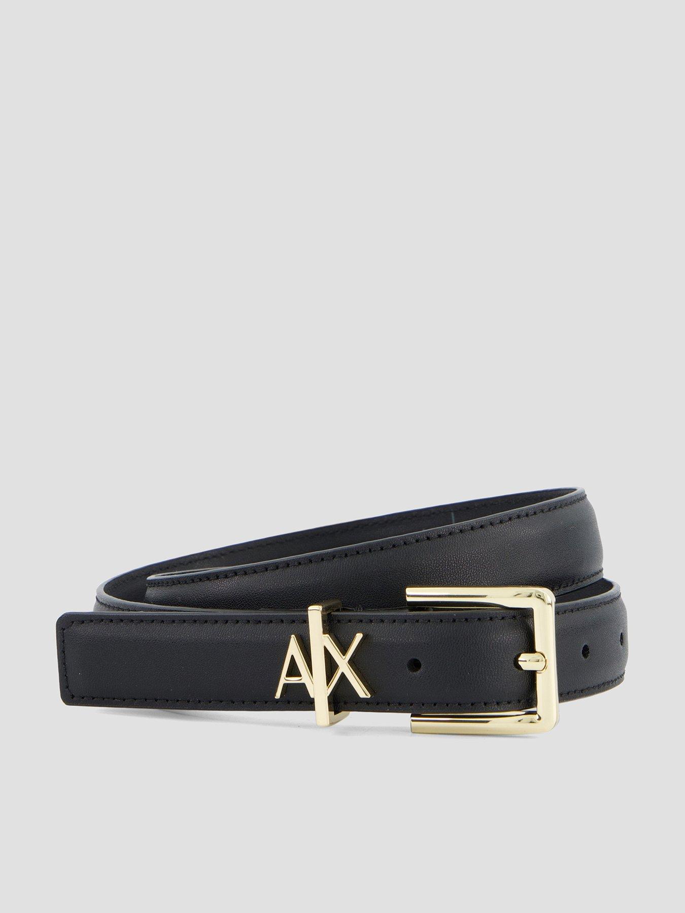 Armani Exchange Tongue Belt - Black
