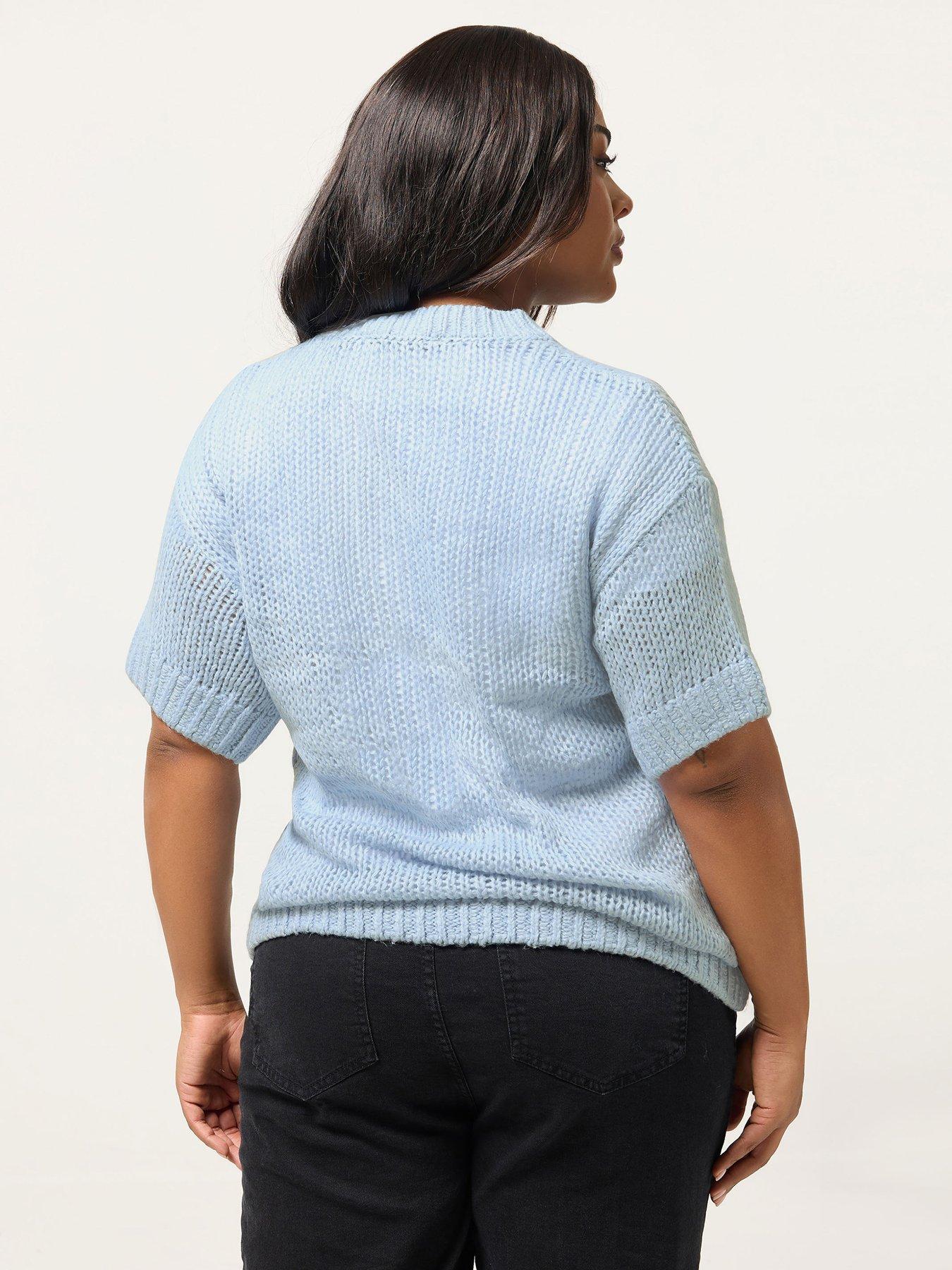 Image 2 of 5 of Yours Curve Long Sleeve Floral Jumper