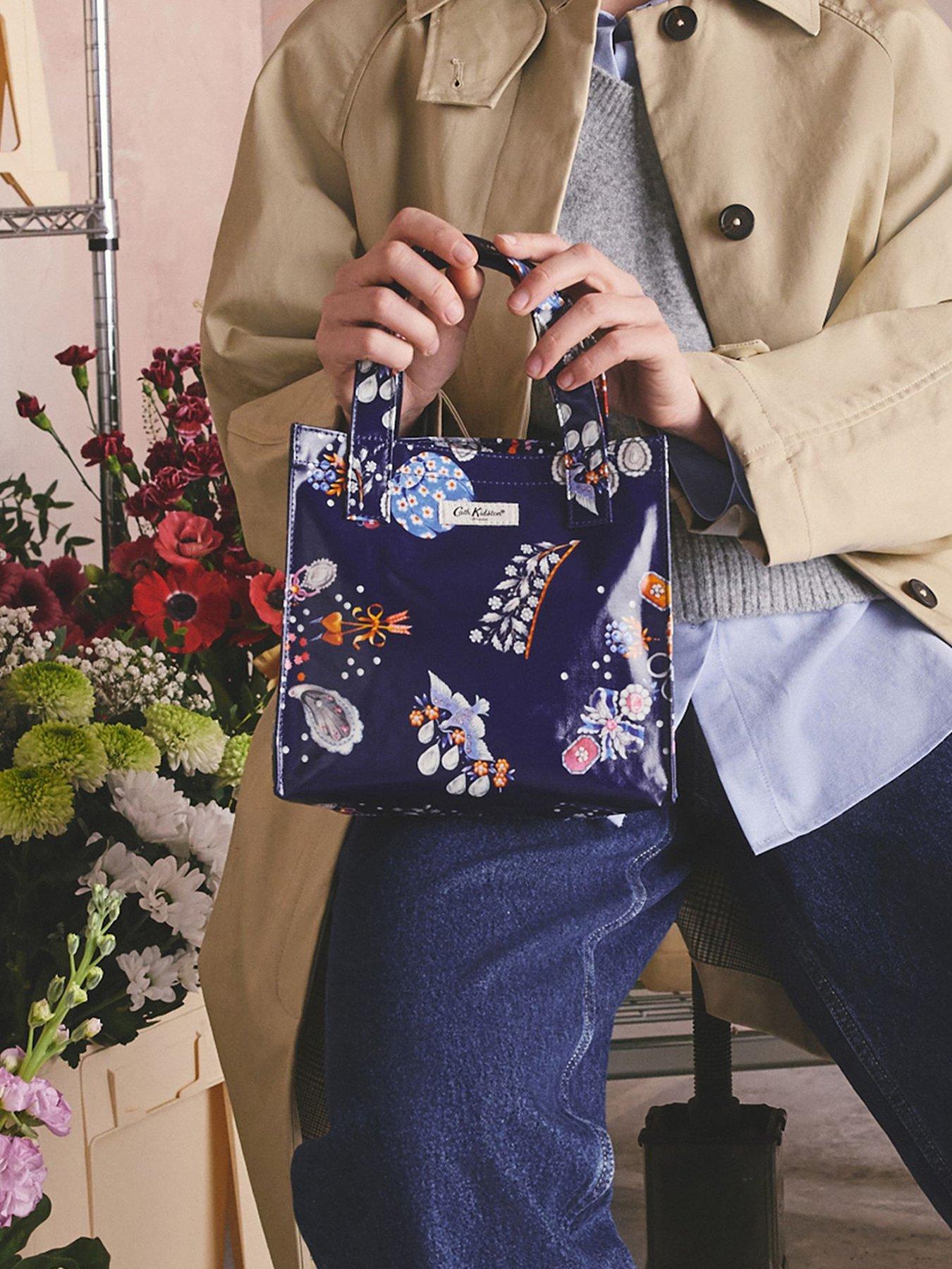 Cath Kidston Small Bookbag Little Treasures Print - Navy