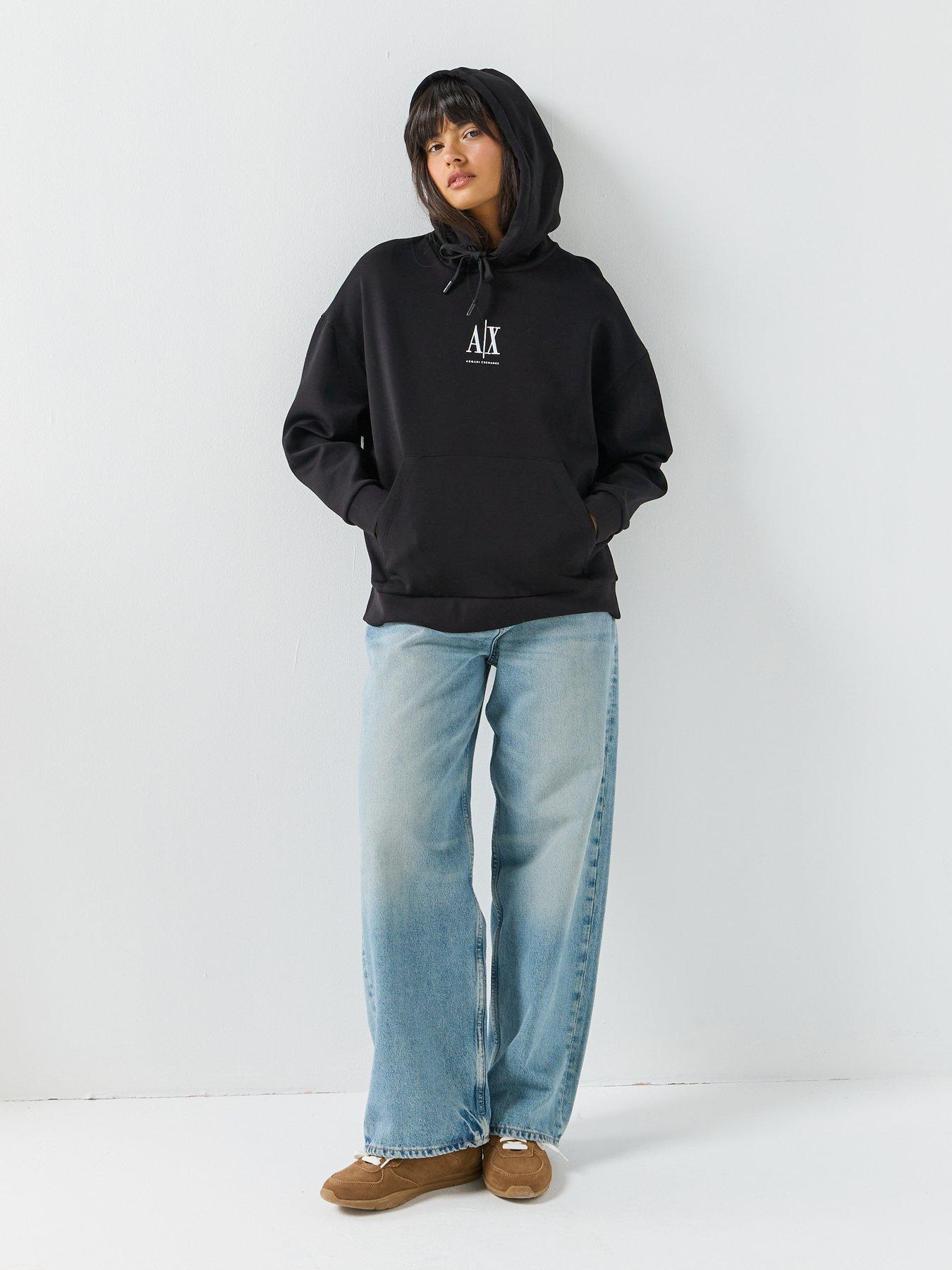  image of armani-exchange-hoodie-black