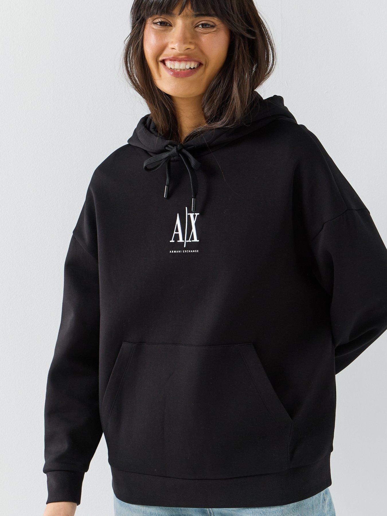  image of armani-exchange-hoodie-black