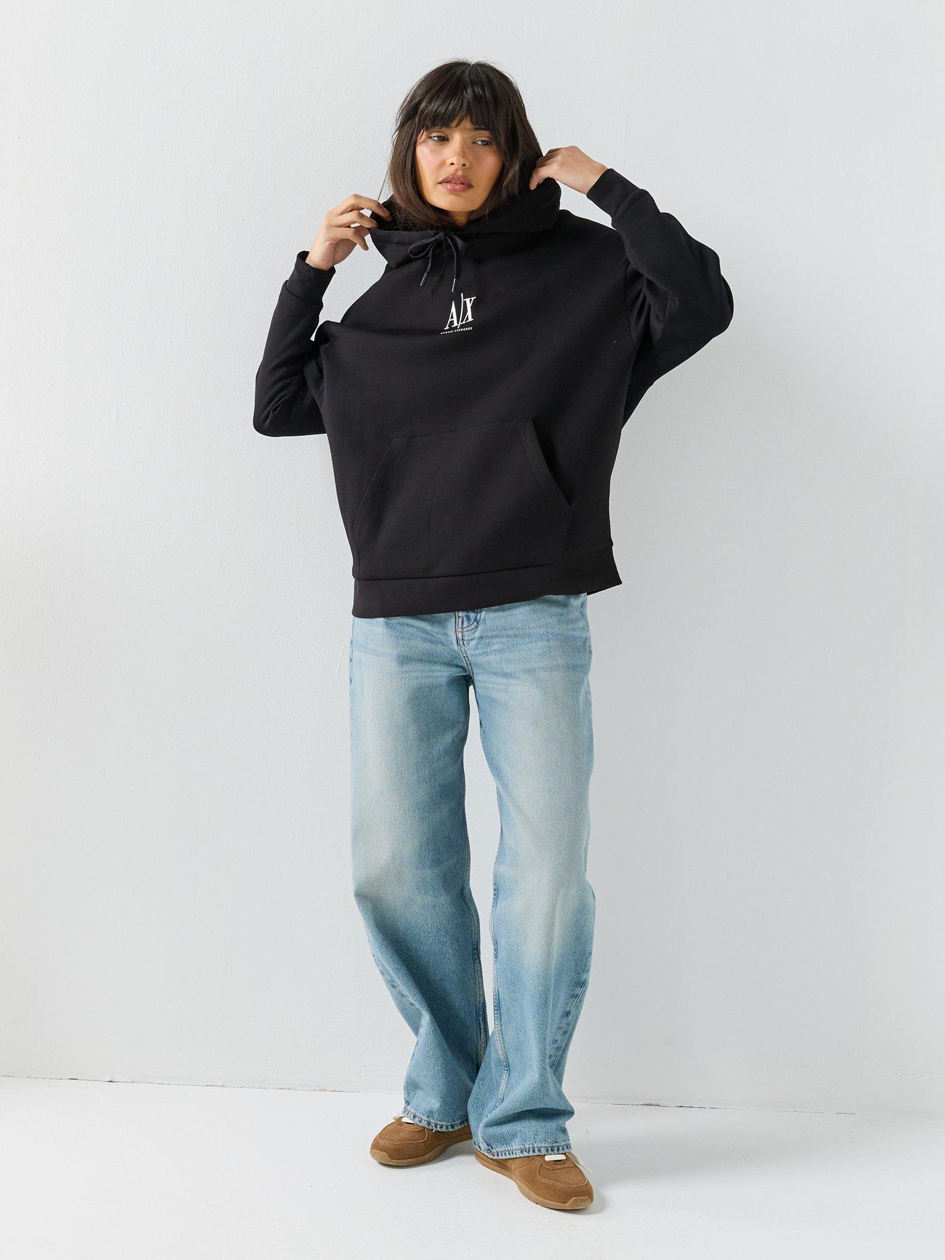  image of armani-exchange-hoodie-black