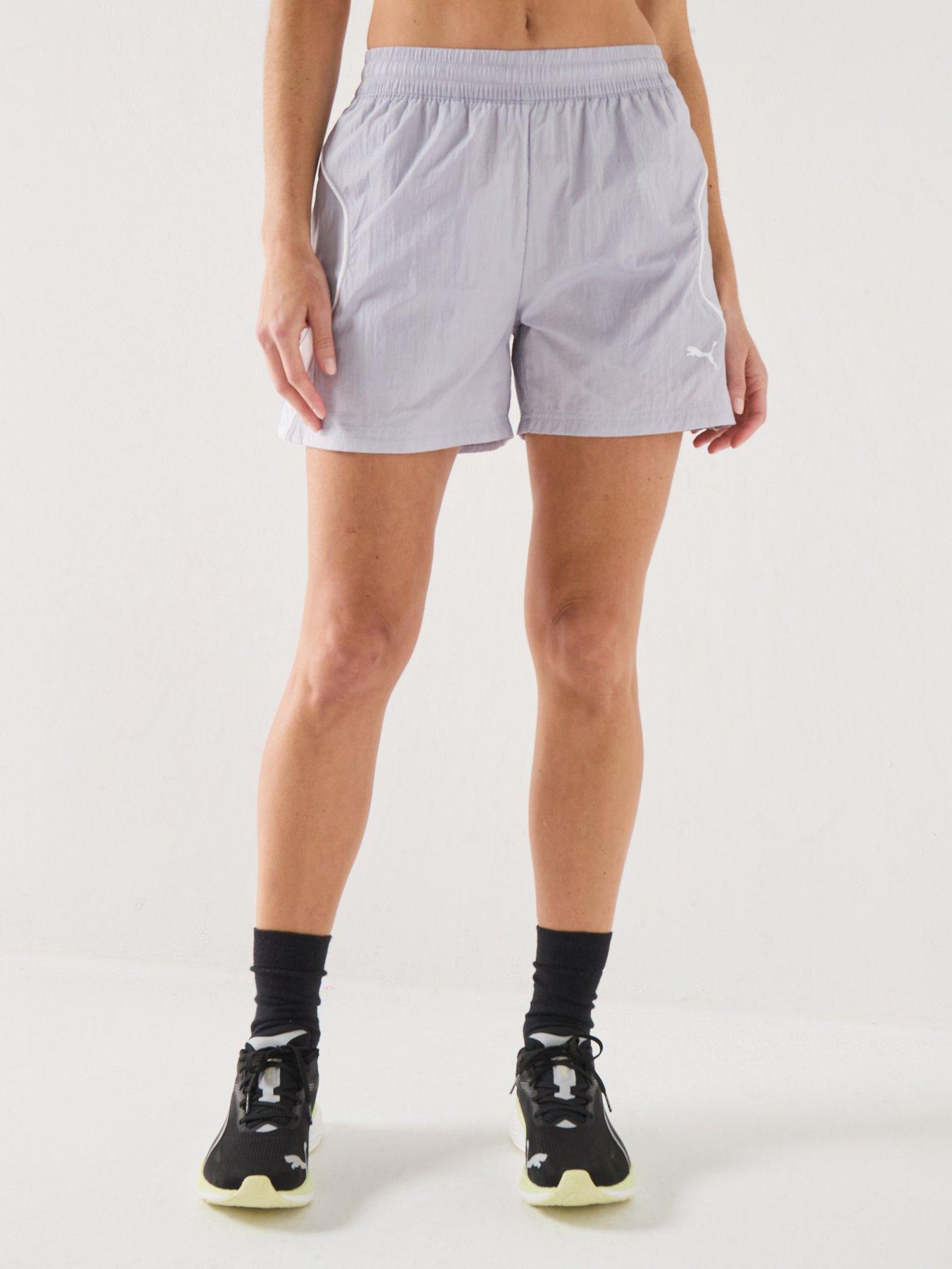Puma Womens Sport Woven Shorts - Silver