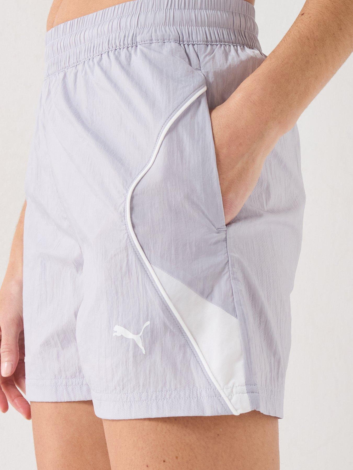 Image 4 of 7 of Puma Womens Sport Woven Shorts - Silver