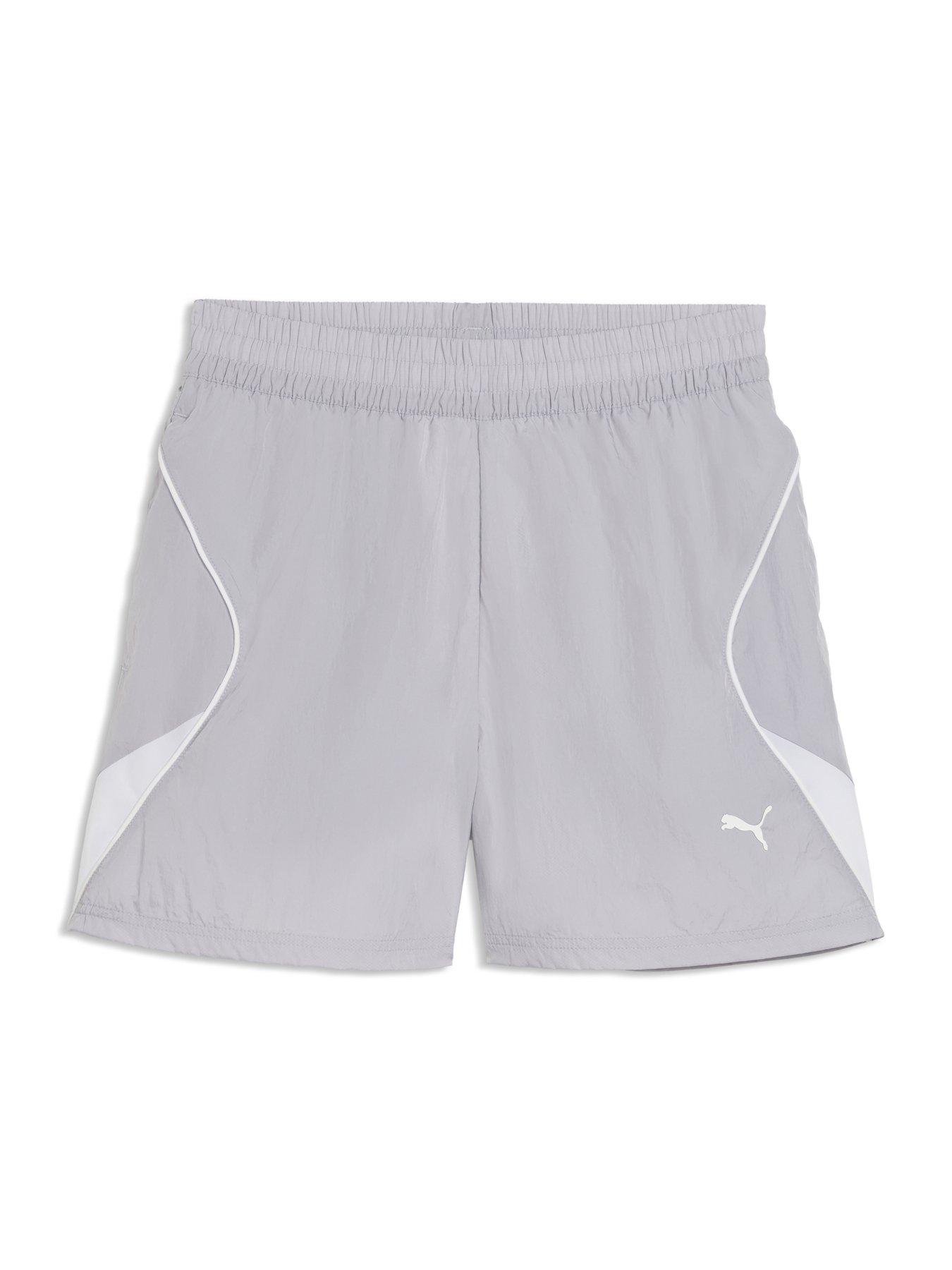 Image 7 of 7 of Puma Womens Sport Woven Shorts - Silver