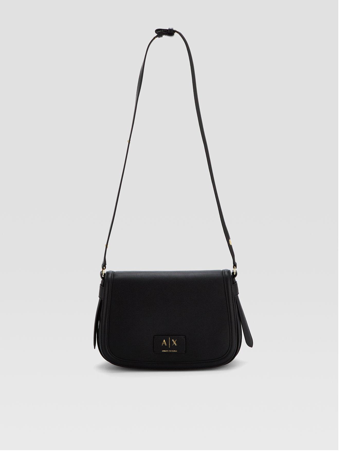 Armani Exchange Tory Saddle Bag - Black