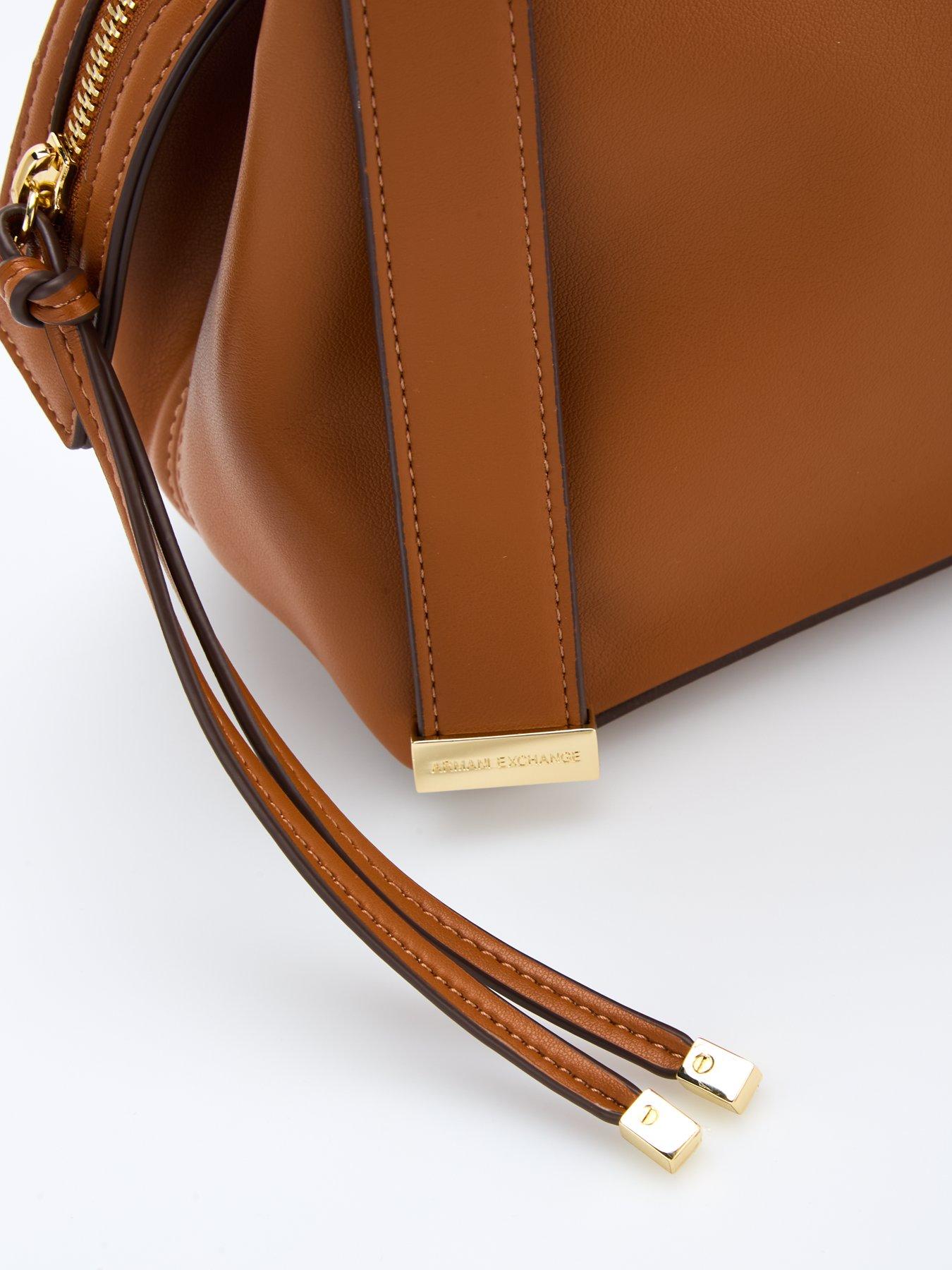 Image 3 of 5 of Armani Exchange Alice Shopping Bag - Brown