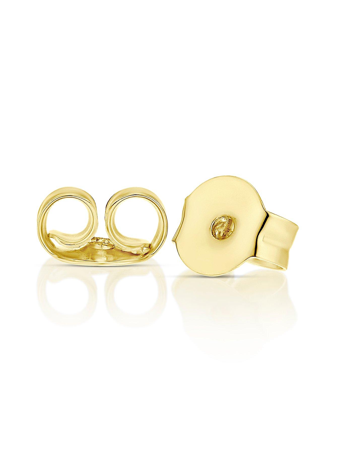  image of ernest-jones-9ct-knot-stud-earrings-gold