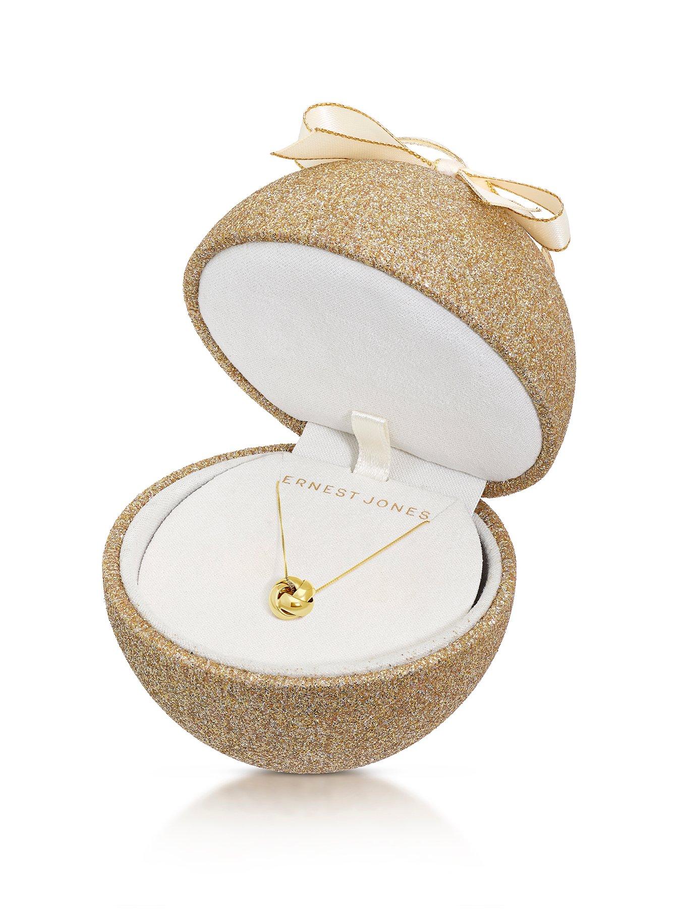 front image of ernest-jones-9ct-18-knot-pendant-necklace-gold