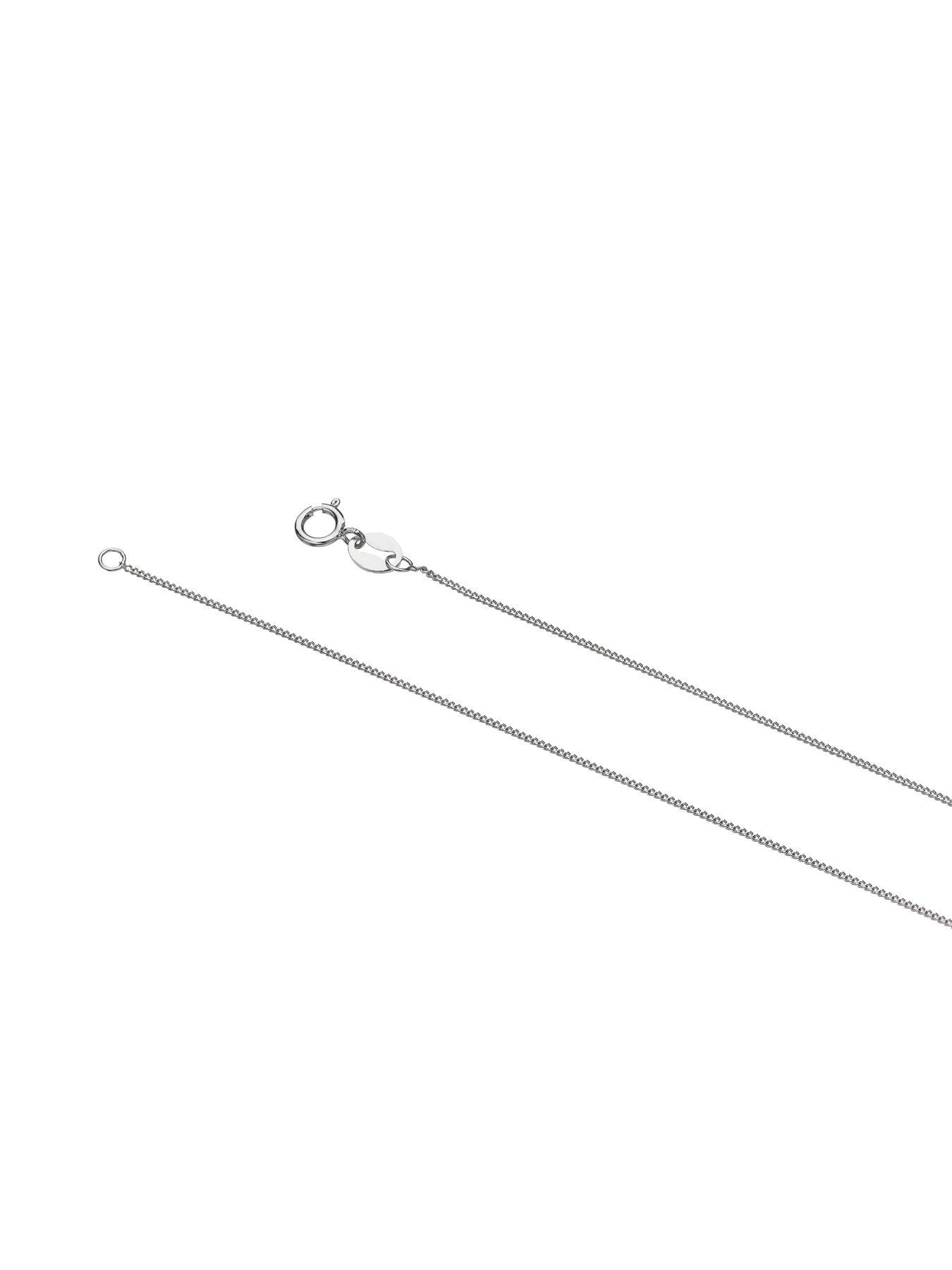  image of ernest-jones-050ct-diamond-cluster-pear-shaped-pendant-platinum