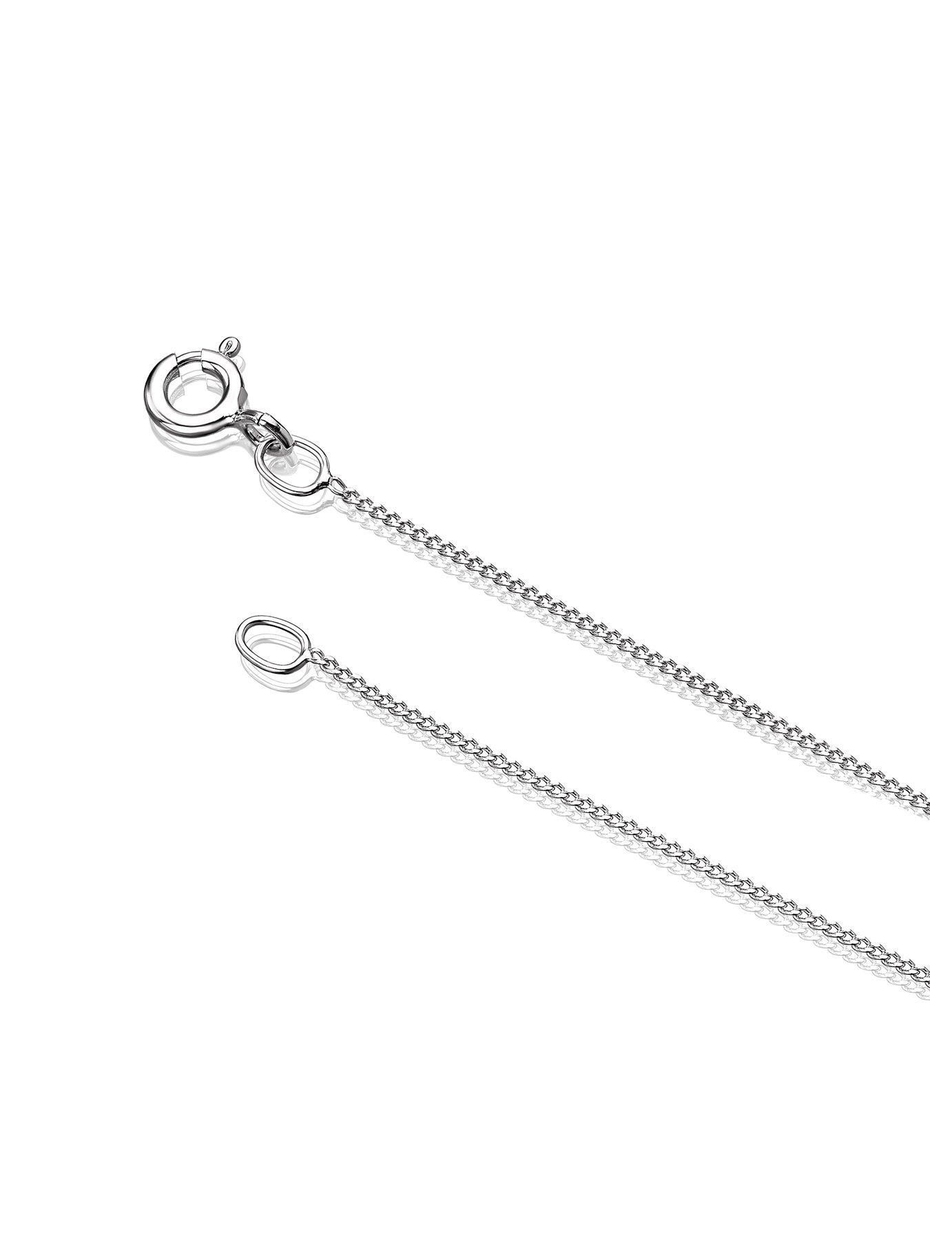  image of h-samuel-9ct-033ct-diamond-rectangle-cluster-pendant-necklace-white-gold