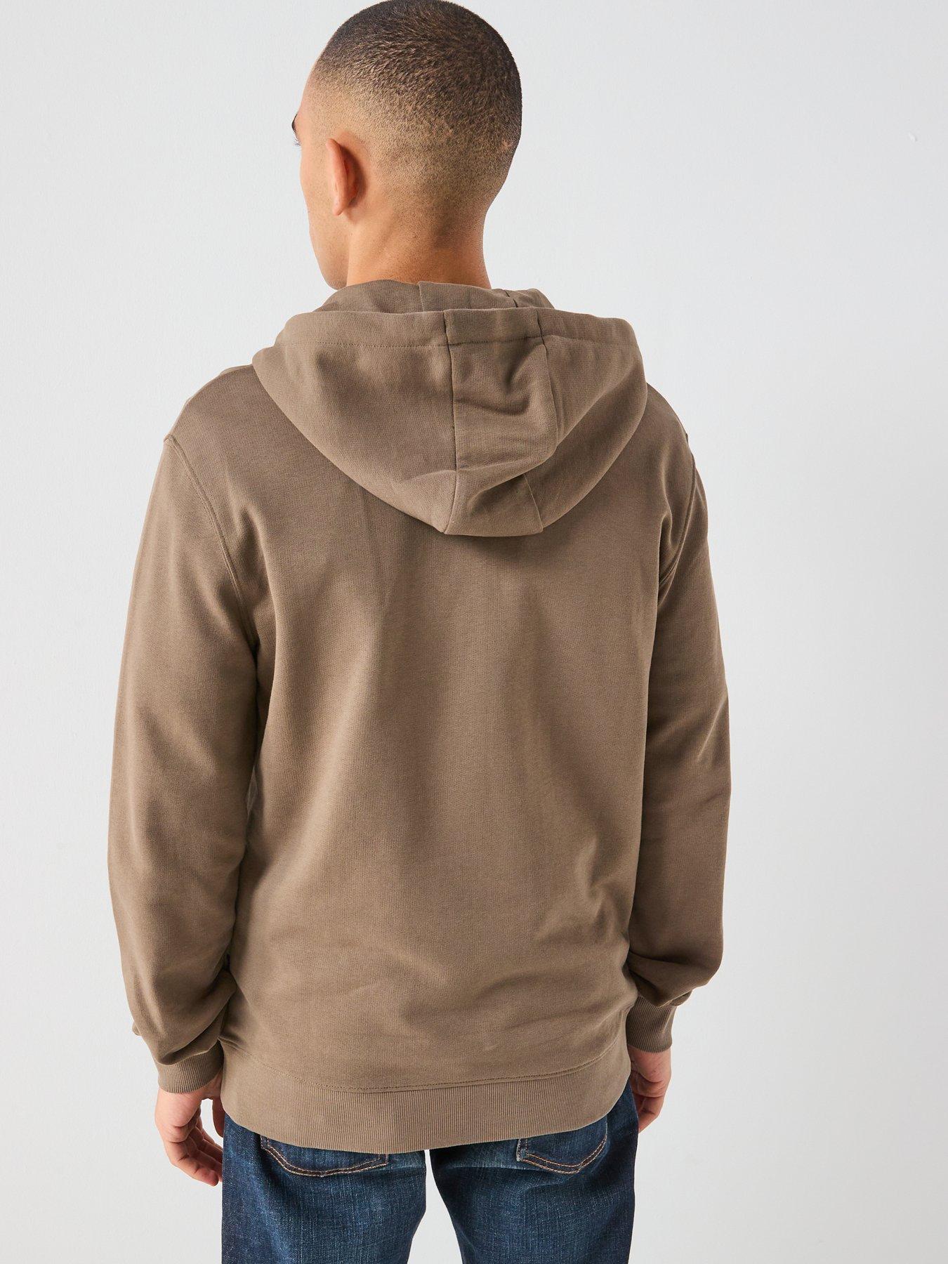 Image 2 of 4 of Lyle & Scott Zip Through Hoodie - Khaki Green
