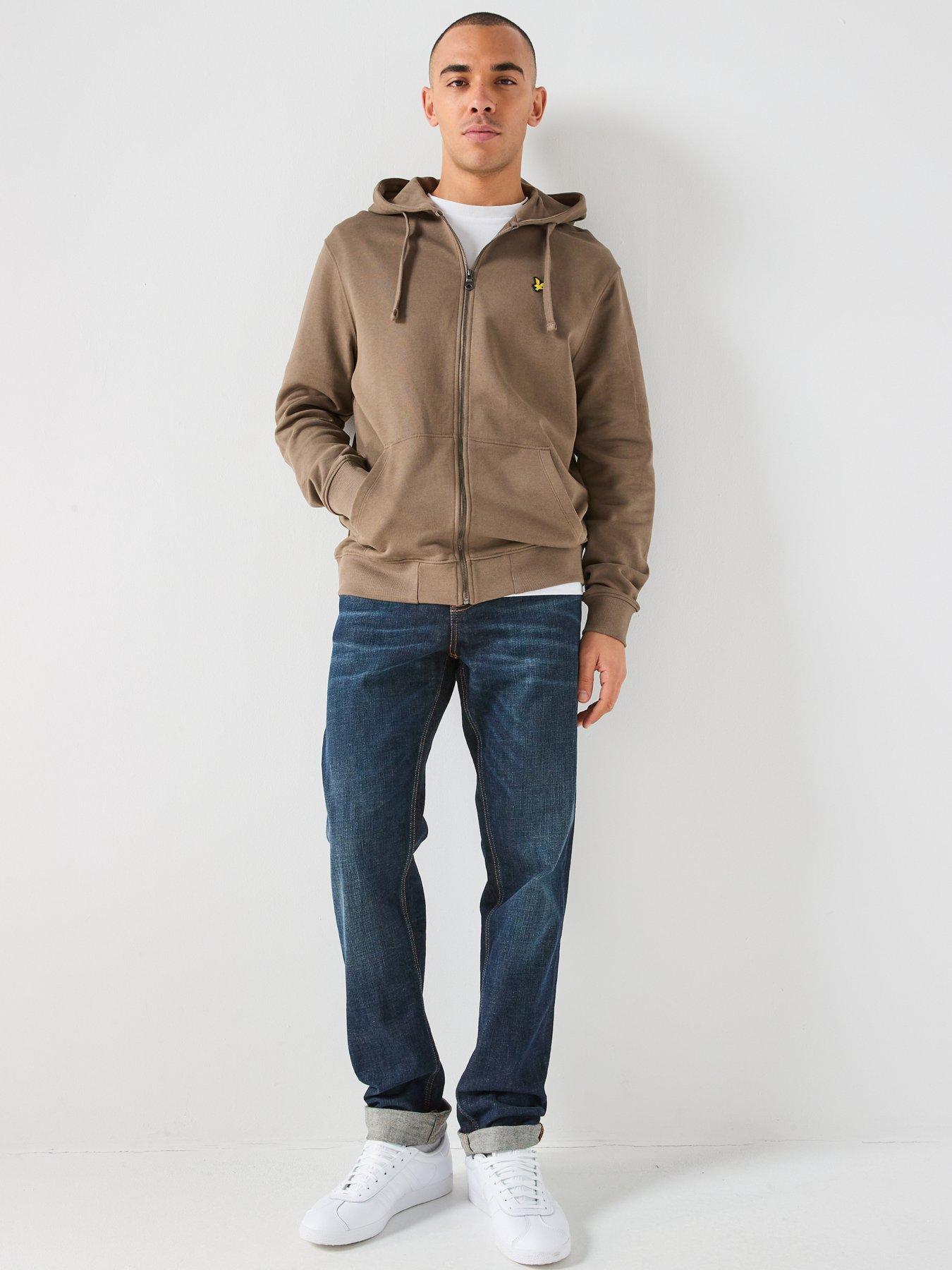 Image 3 of 4 of Lyle & Scott Zip Through Hoodie - Khaki Green